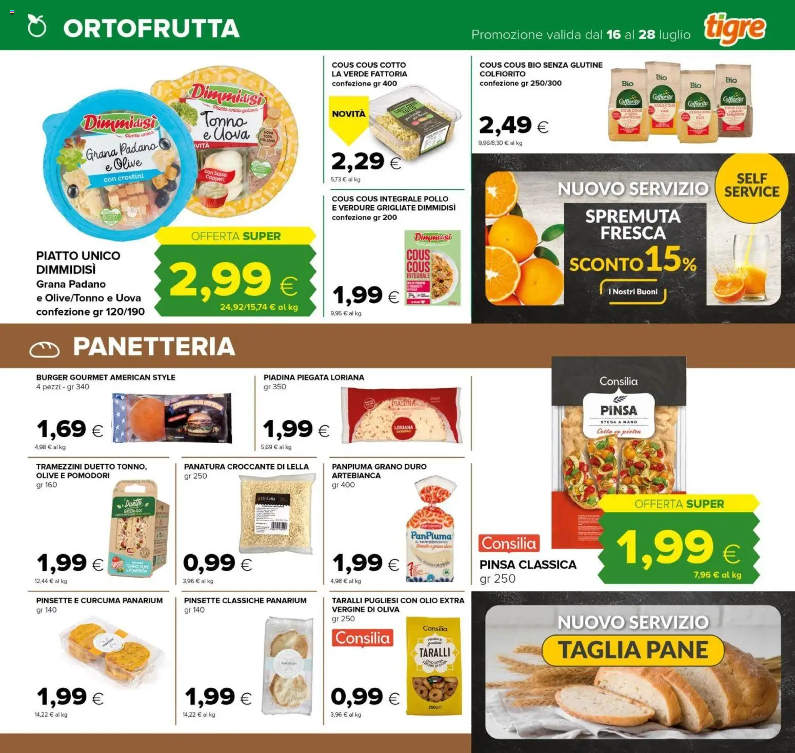 Volantino Tigre del 16/07/2026 | Pagina: 13 | Prodotti: Pollo, Ceci, Olio, Taralli