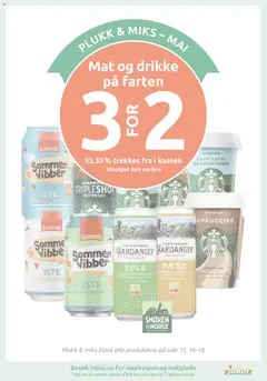 Forhåndsvisning av Joker kundeavis gyldig fra 18.05.2026 | Side: 14 | Produkter: Fersken, Iste, Dishwasher powder
