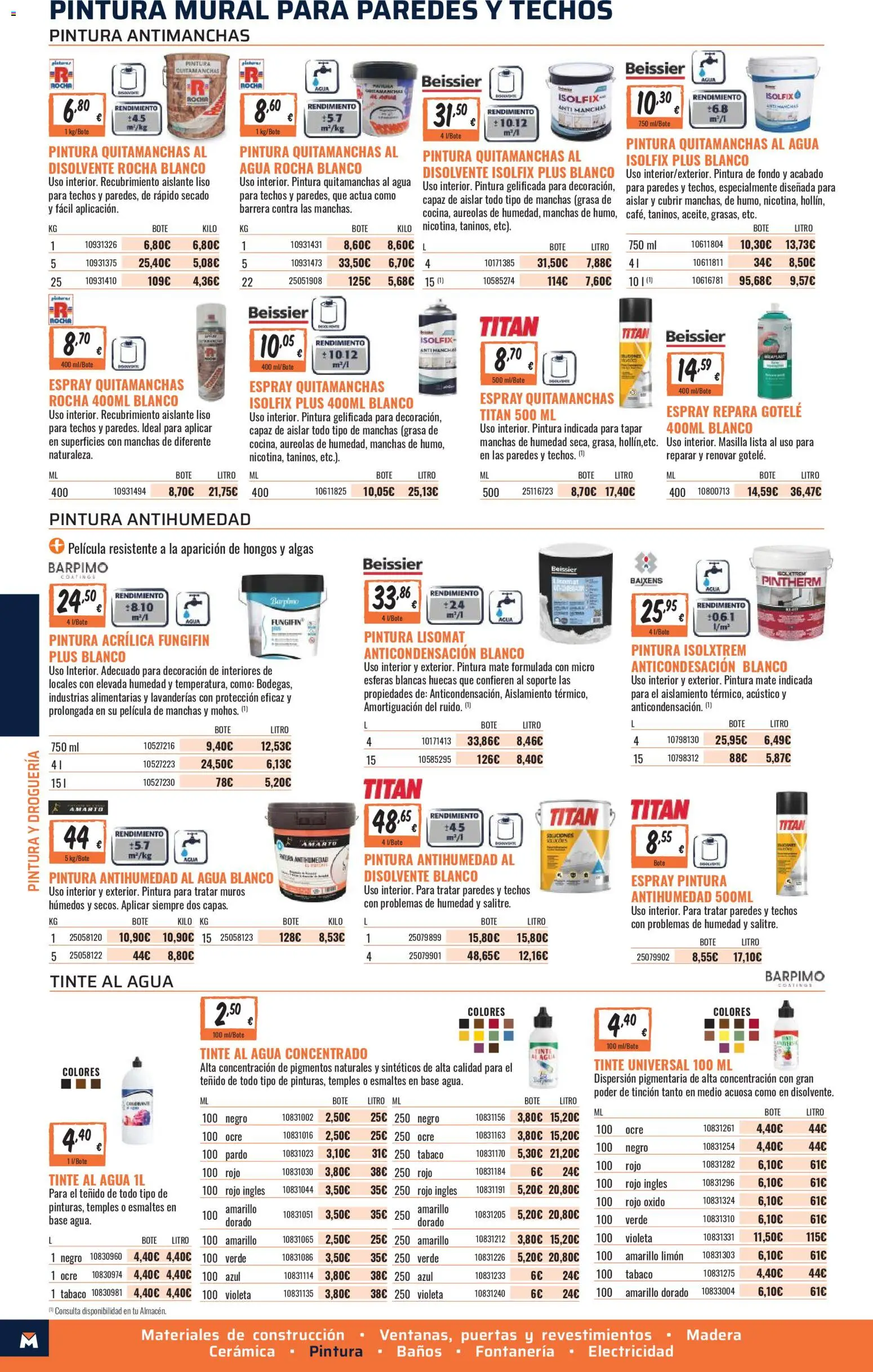 Obramat - Reformas Otono Imprenta Almacenes 32 Lugo 2026 │ válido desde el 09/10/2026 | Página: 44 | Productos: Quitamanchas, Limón, Decoración, Agua