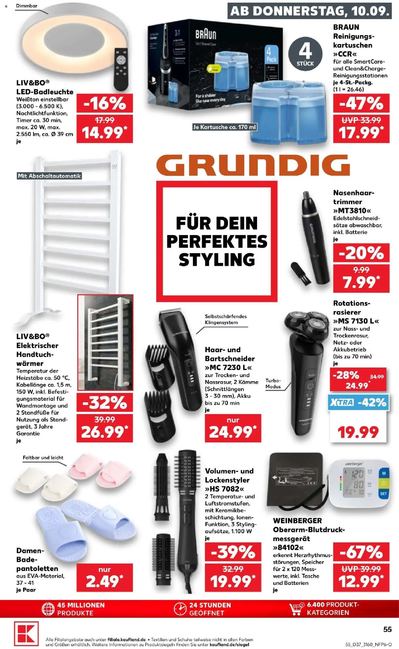Kaufland Prospekt Potsdam – gültig ab 10.09.2026 | Seite: 55 | Produkte: Tasche, Rasierer, Batterien, Batterie