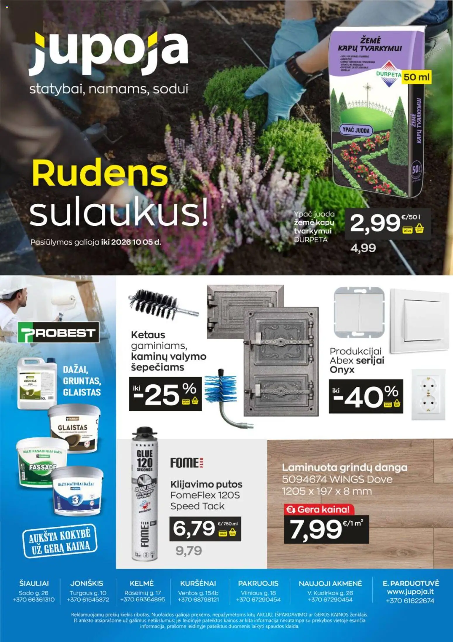 Jupoja akcijos nuo 2026.09.15 | Puslapis: 1 | Prekių: Putos