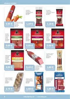 Labaš leták platný od 05.06.2026 | Strana: 6 | Produkty: Saláma, Slanina, Klobása