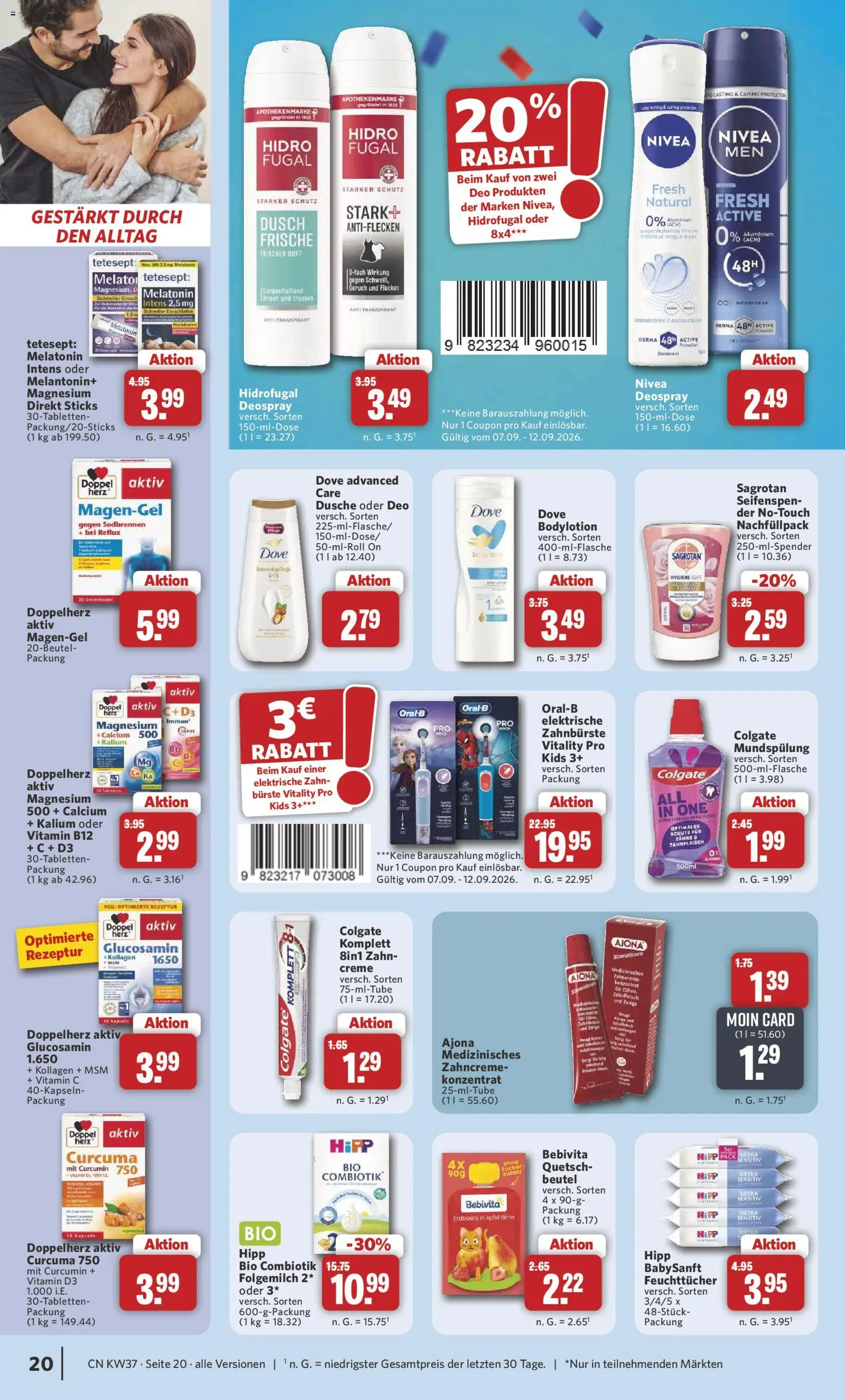 Combi Prospekt – gültig ab 07.09.2026 | Seite: 22 | Produkte: Äpfel, Creme, Antitranspirant, Deospray