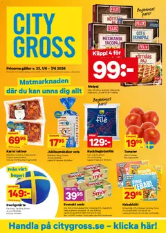 City Gross erbjudanden - Förhandsvisning av reklamblad från butik City Gross aktuell från 01.06.2026