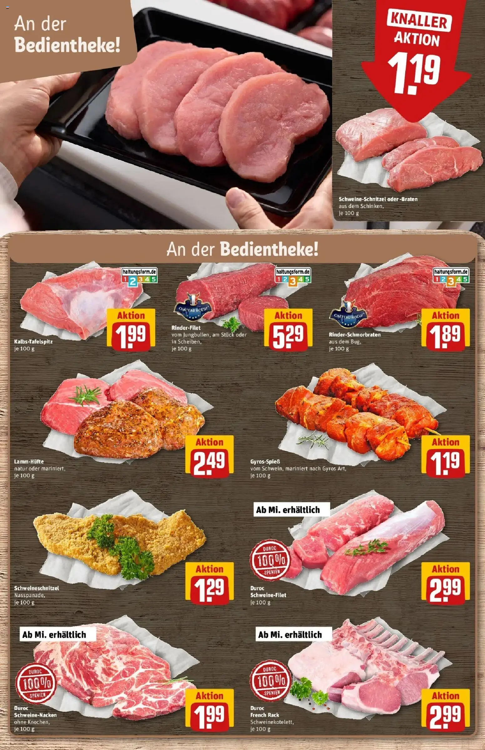 REWE Prospekt ab 12.10.2026 zum Blättern » Angebote | Seite: 6 | Produkte: Rinderfilet, Schweinenacken, Schweinefilet, Gyros