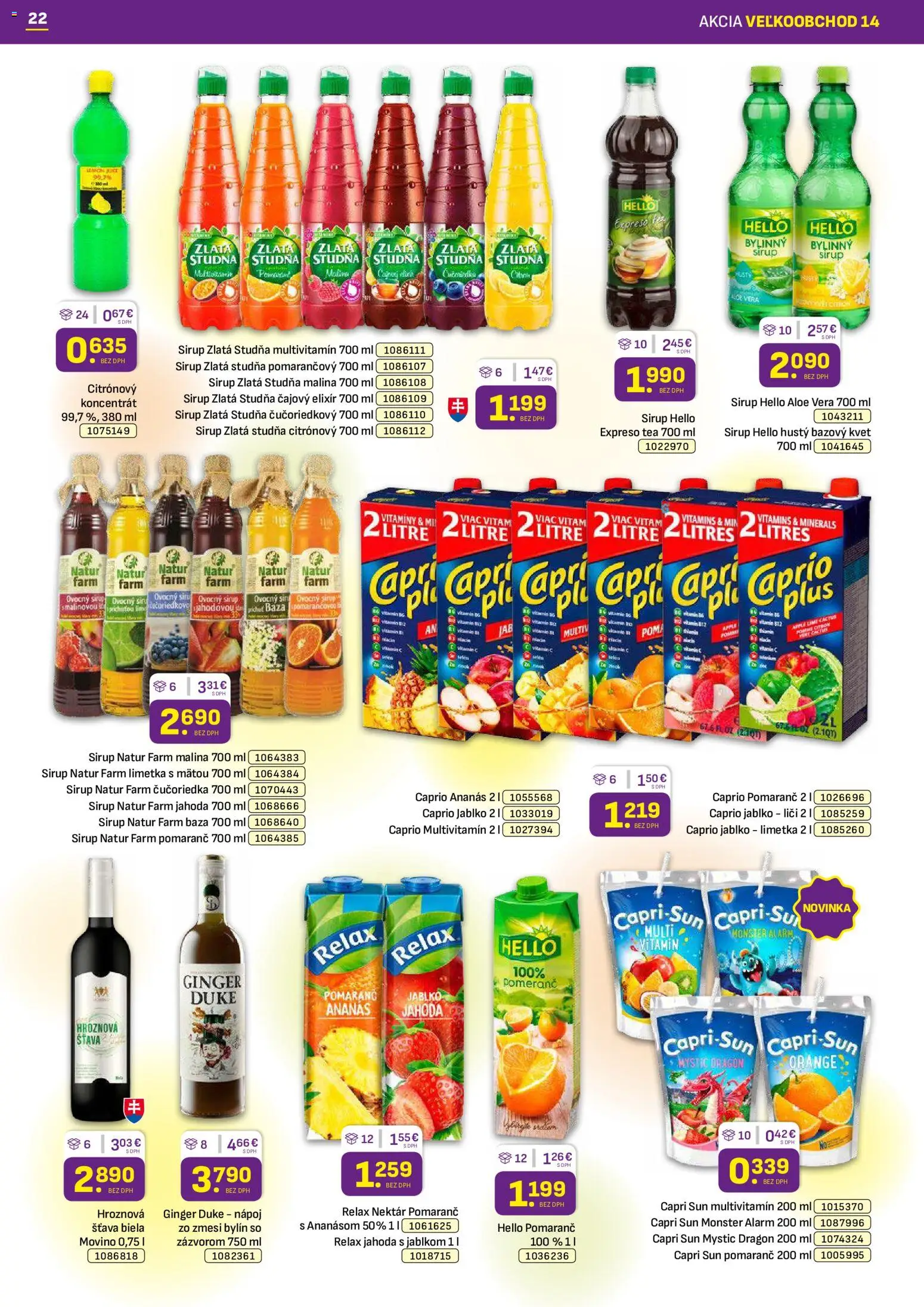 Nové Libex akcie – leták je platný od 13.07.2026 | Strana: 22 | Produkty: Limetka, Liči, Apple, Ananás