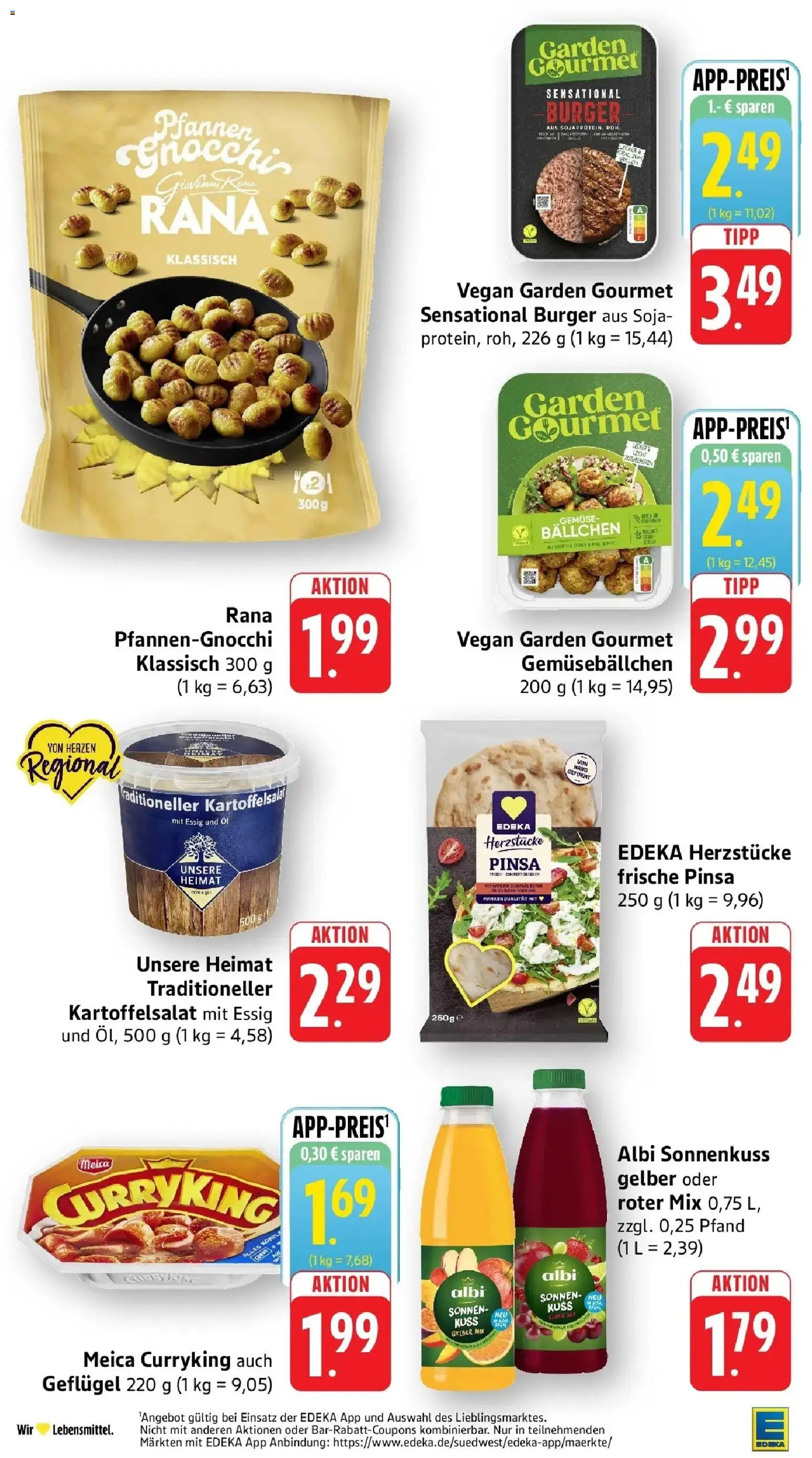 Edeka Prospekt Göppingen-Ursenwang (ab 28.09.2026) » Angebote Online | Seite: 16 | Produkte: Essig, Regal, Burger, Meica