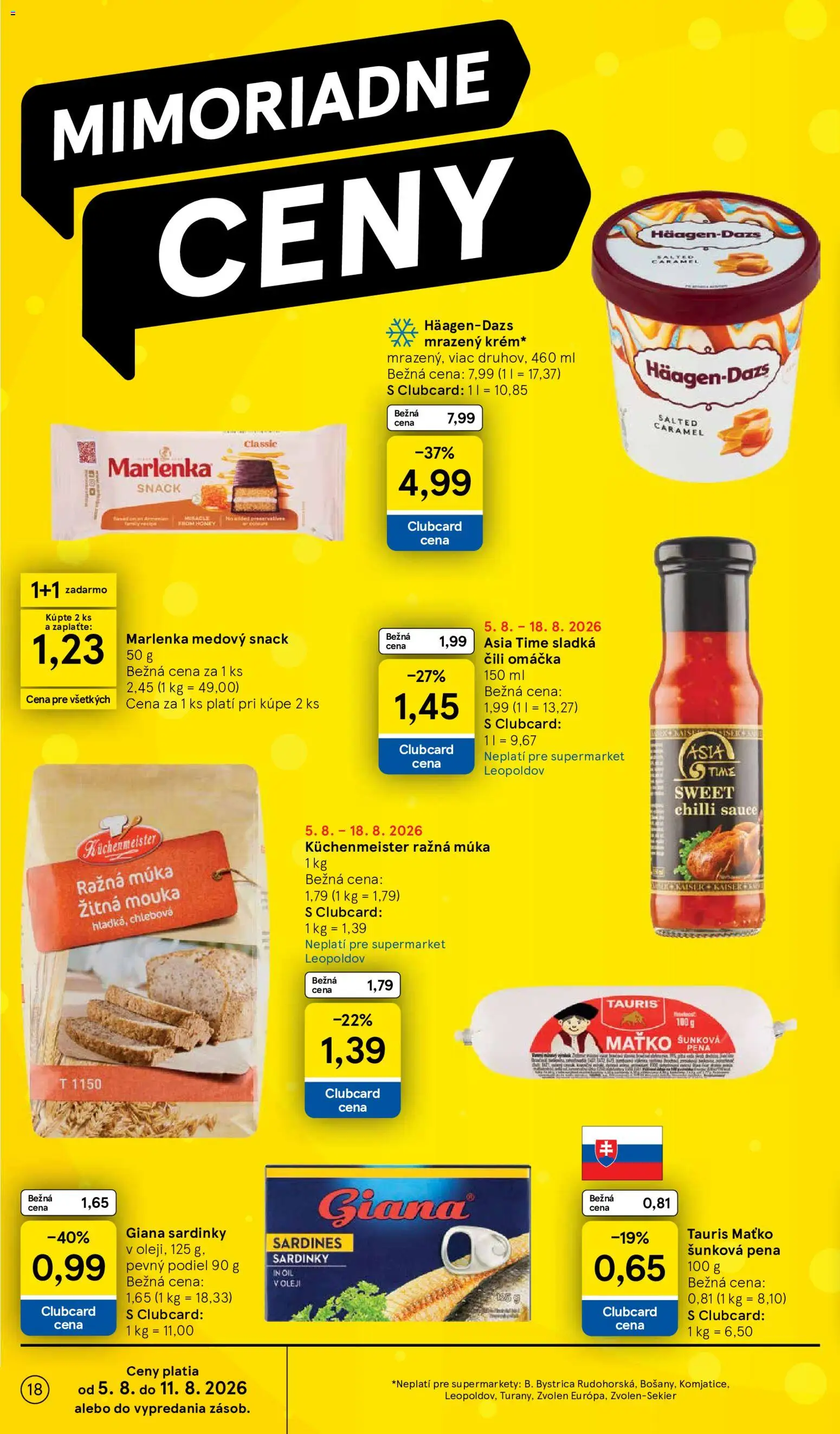 Nové Tesco akcie – leták je platný od 05.08.2026 | Strana: 18