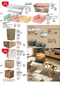 Pré-visualização Conforama Escritórios for all válido de 12/08/2026 | Página: 34 | Produtos: Mesa dobrável, Mesa, Caixa, Cesta