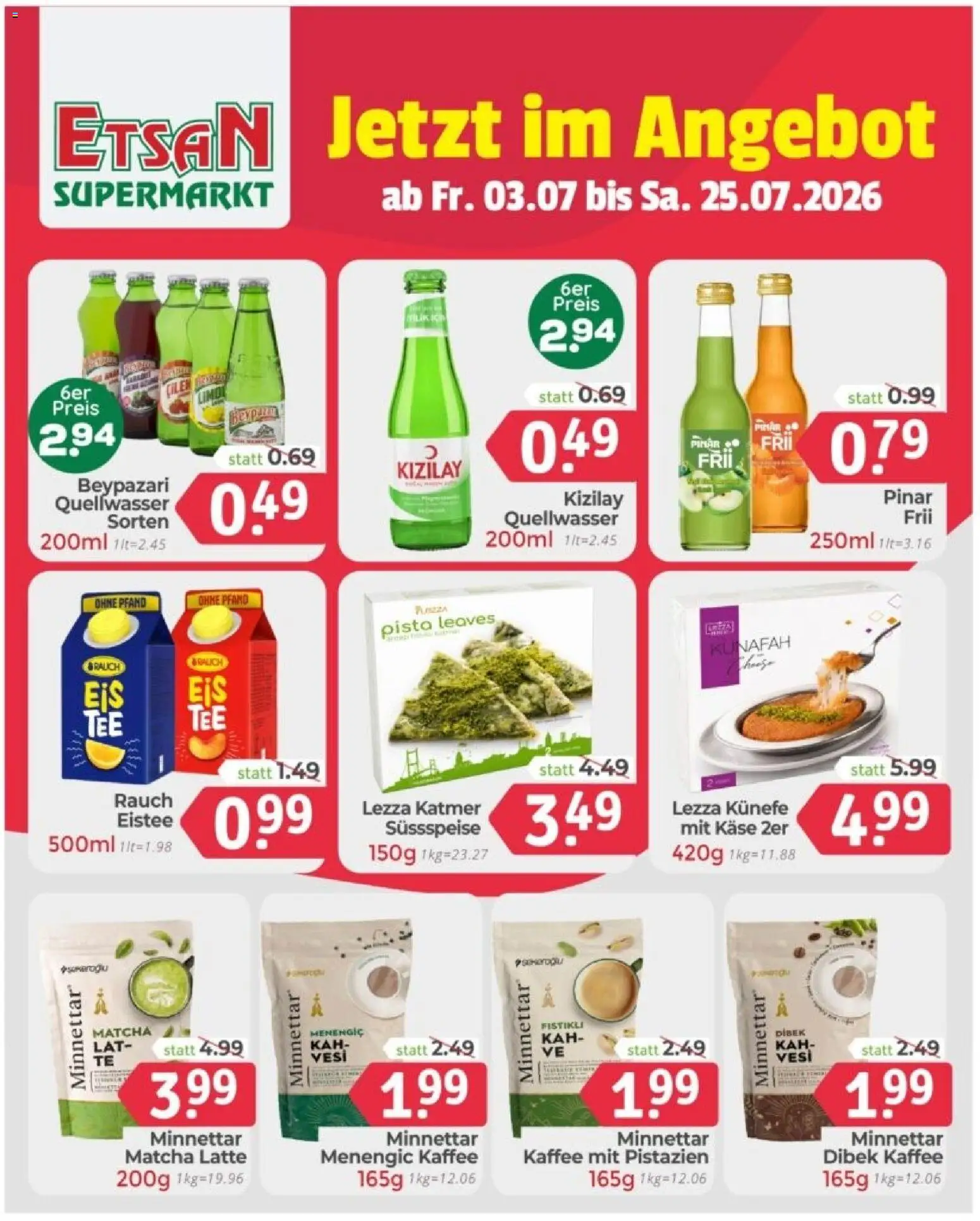 ETSAN - Obst und Gemüse gültig ab 17.07.2026 | Seite: 7 | Produkte: Käse, Kaffee