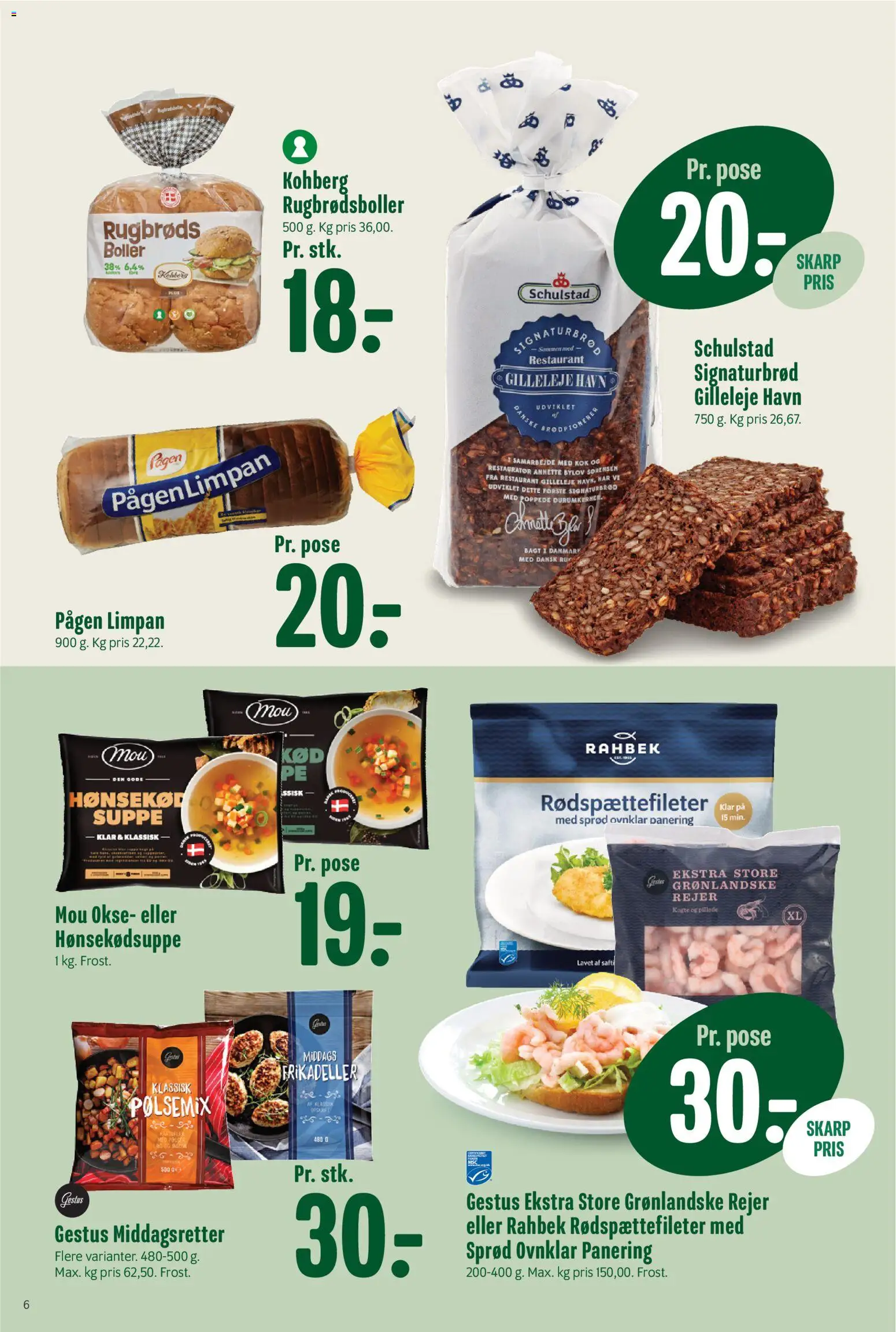 Min Købmand tilbudsavis – gyldig fra 16/10/2026 | Side: 7 | Produkter: Frikadeller, Rejer, Suppe