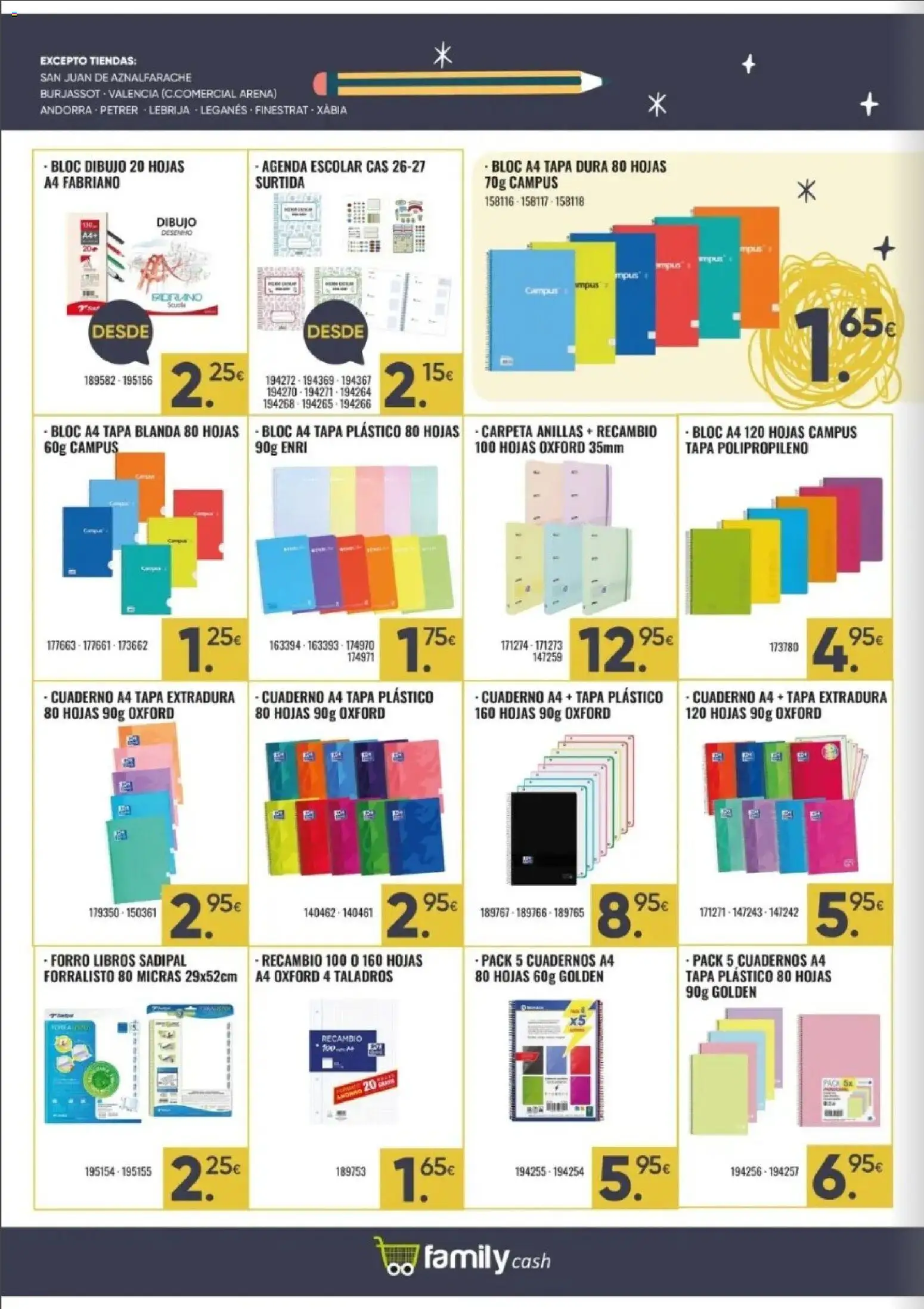 Family Cash folleto │ válido desde el 07/09/2026 | Página: 16 | Productos: Libros, Cuadernos