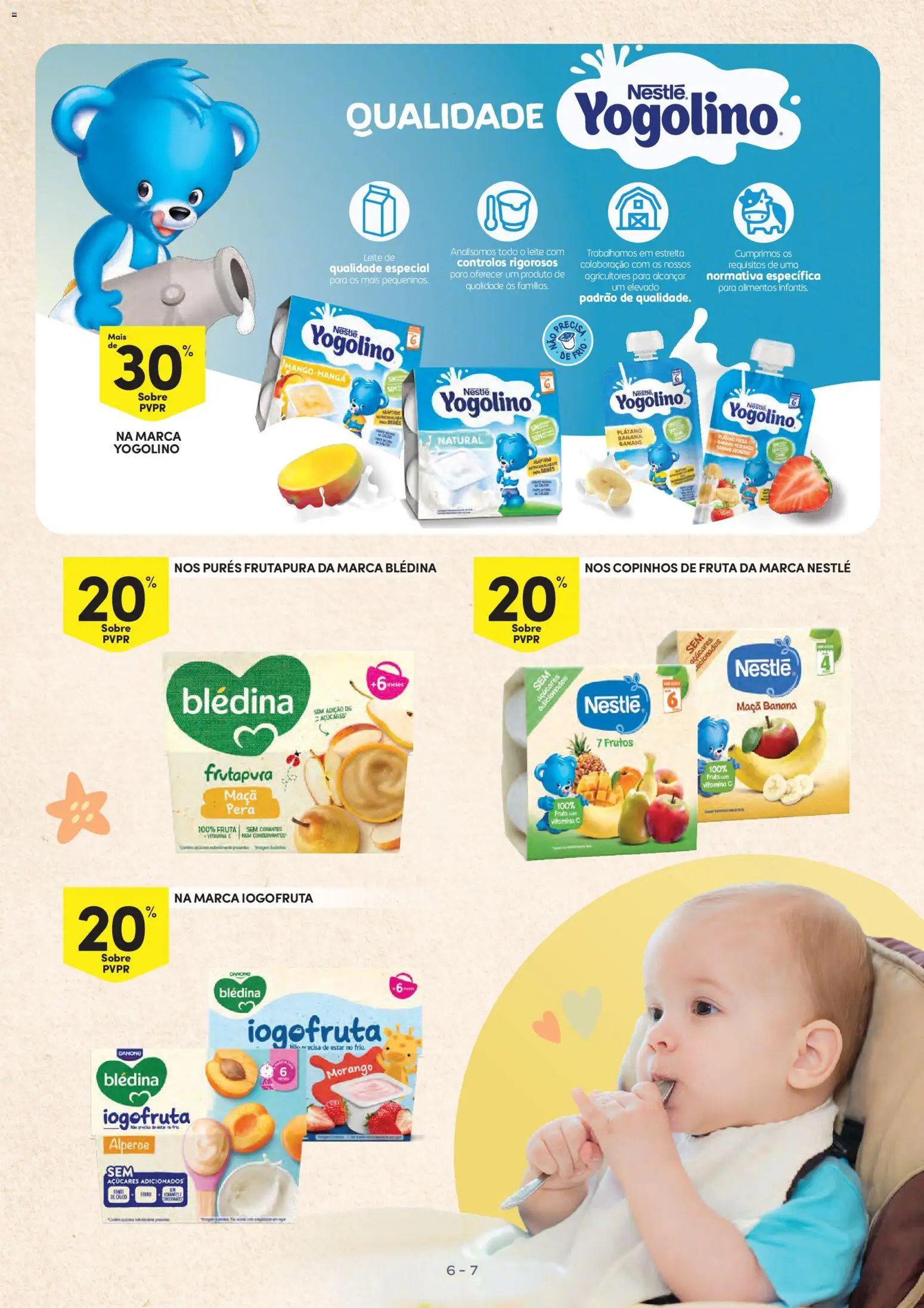 Continente Bebé Verão │ válido de 30/06/2026 | Página: 7 | Produtos: Banana, Cálcio, Leite, Maça