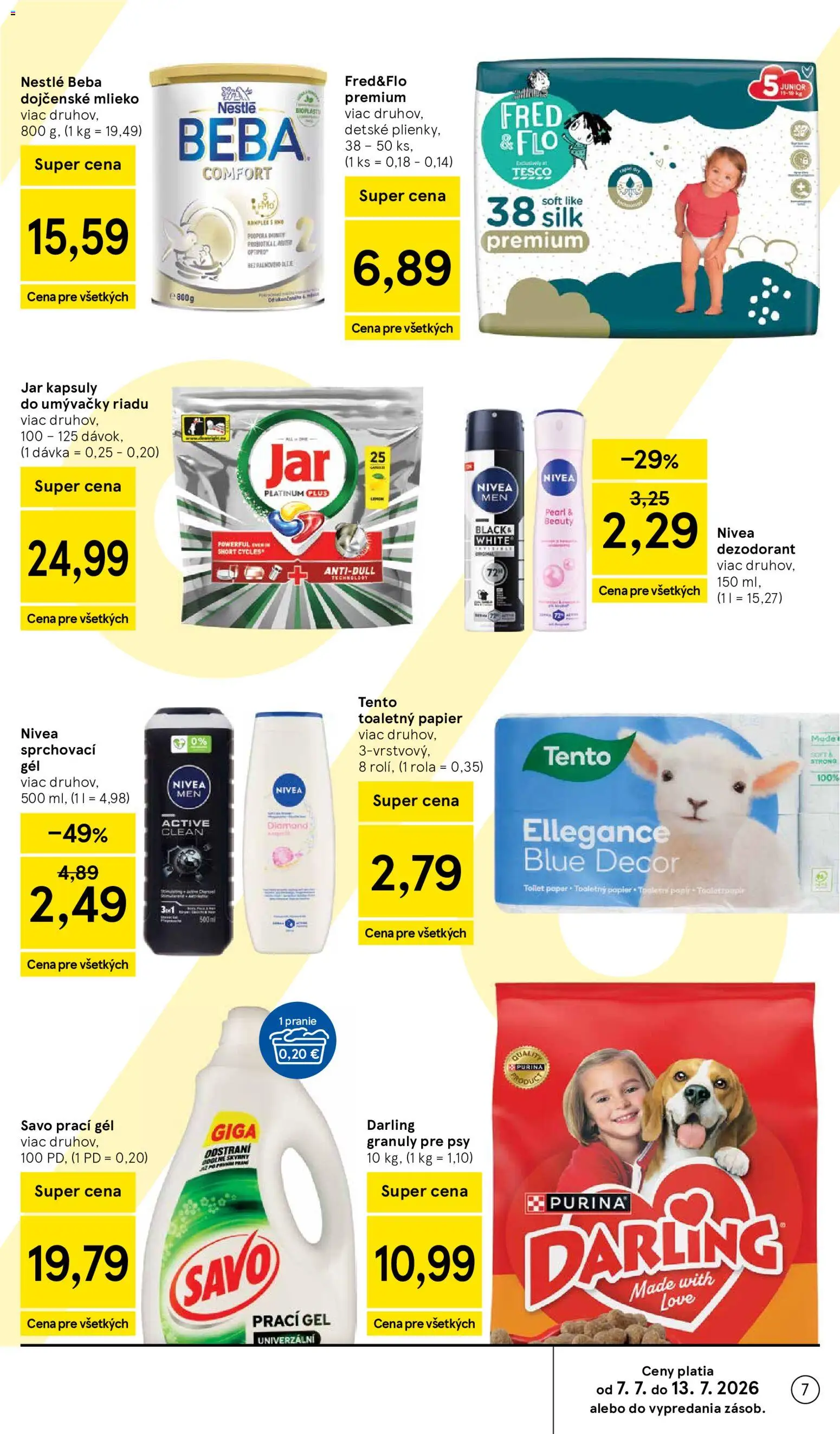 Nové Tesco akcie – leták je platný od 08.07.2026 | Strana: 7