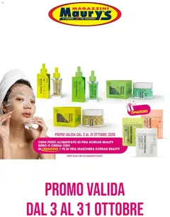 Anteprima del volantino Maury's volantino Korean Beauty valido a partire dal 03/10/2026