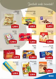 Boso Katalog - Pregled kataloga iz trgovine Boso, vrijedi od 18.06.2026 | Stranica: 7 | Proizvodi: Lješnjak, Kolačići, Štapići, Krofne