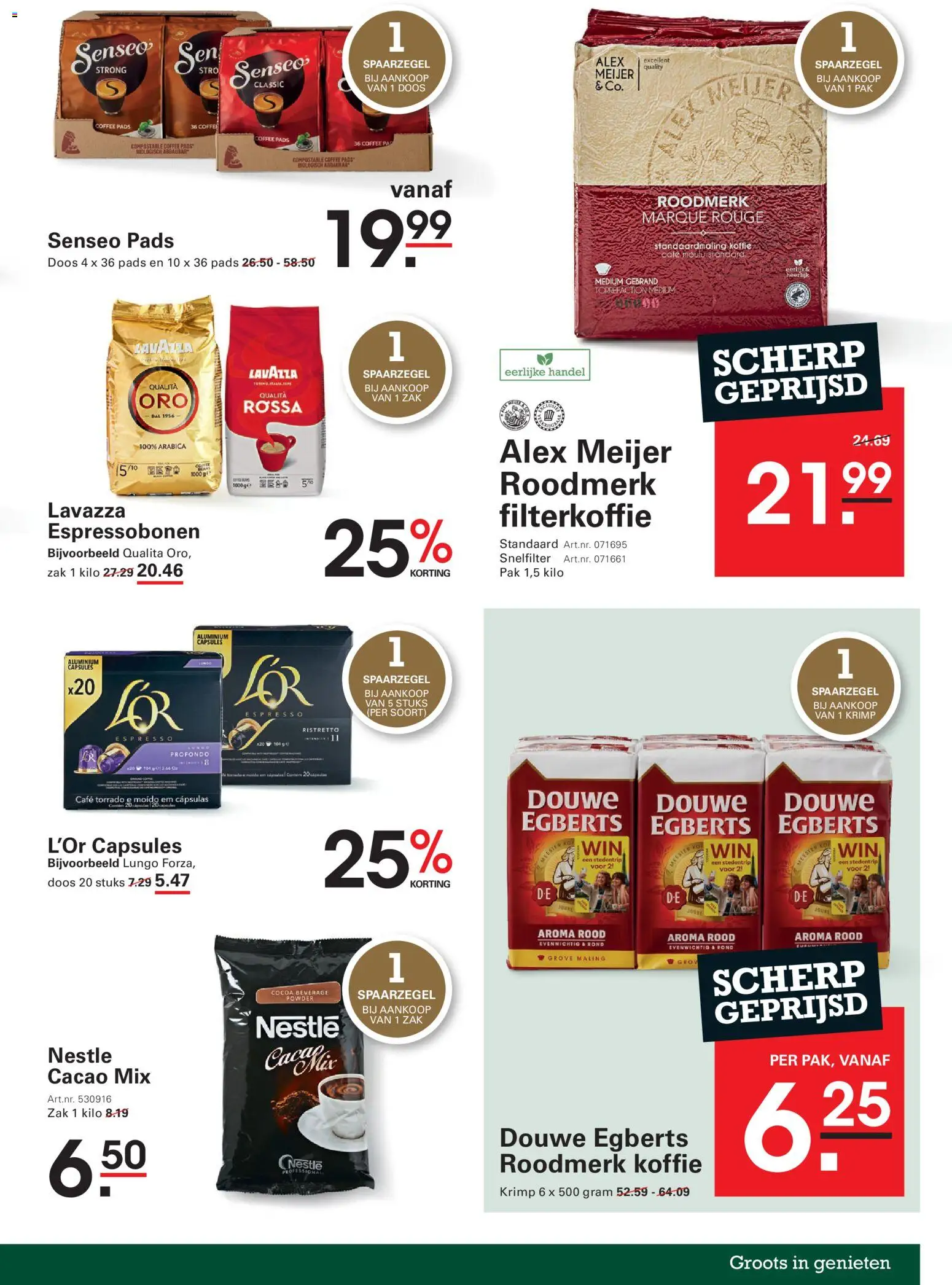 {H1} | Pagina: 31 | Producten: Koffie, Cacao, Capsules, Zak