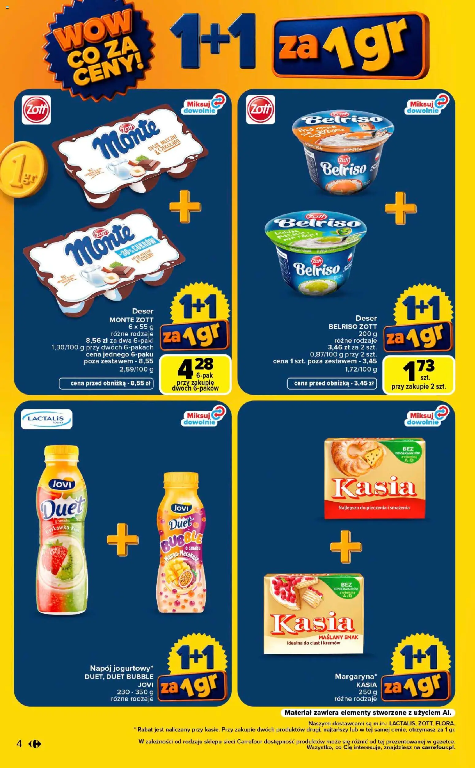 Carrefour gazetka - Wow co za ceny od 10.08.2026 | Strona: 4 | Produkty: Deser, Czekolada