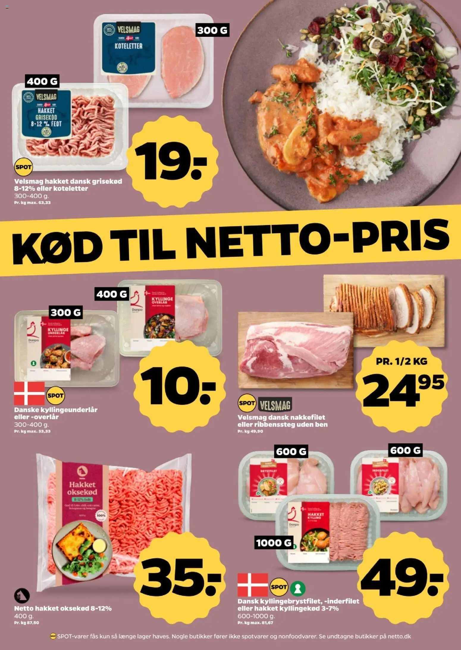 Netto tilbudsavis – gyldig fra 17/10/2026 | Side: 10 | Produkter: Kyllingekød, Koteletter, Oksekød, Nakkefilet