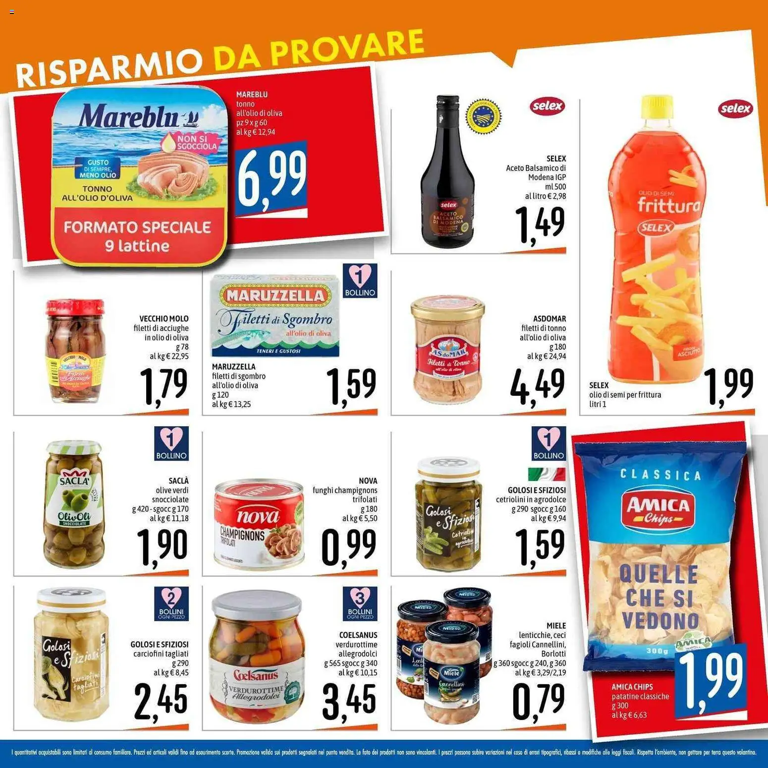 Volantino Emisfero del 30.04.2026 | Pagina: 2 | Prodotti: Fagioli, Acciughe, Tonno, Olio di Oliva