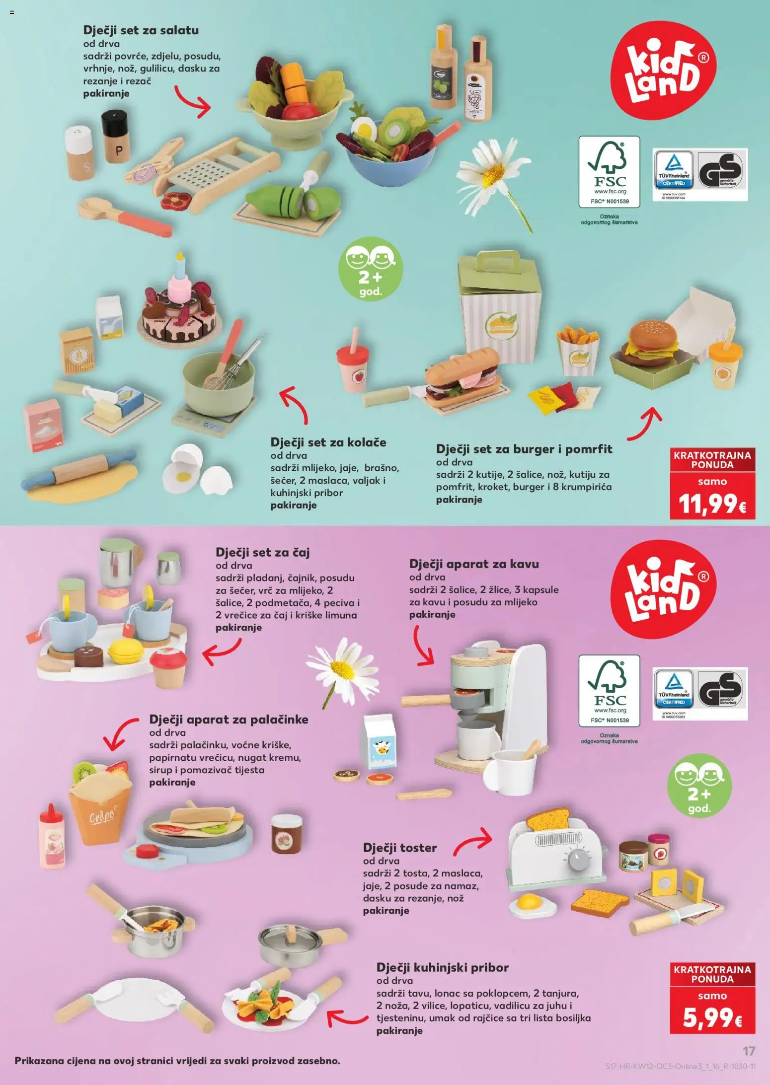 Kaufland katalog | vrijedi od 16.03.2026 | Stranica: 17 | Proizvodi: Toster, Rajčice, Čaj, Rezač