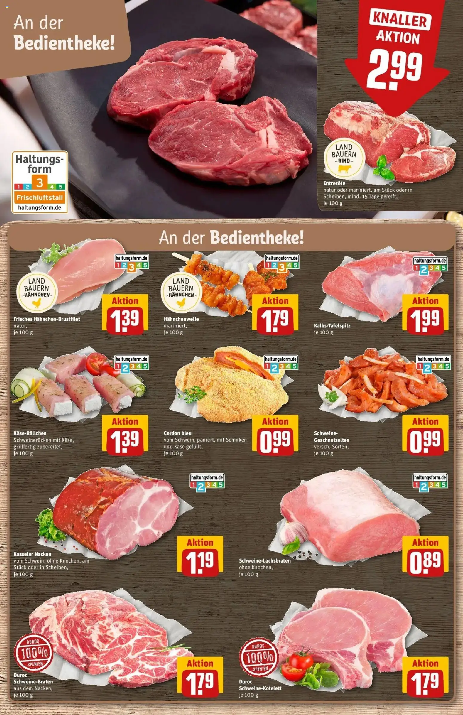 REWE Prospekt ab 21.09.2026 zum Blättern » Angebote | Seite: 14 | Produkte: Käse, Entrecote, Kasseler nacken, Schweinerucken