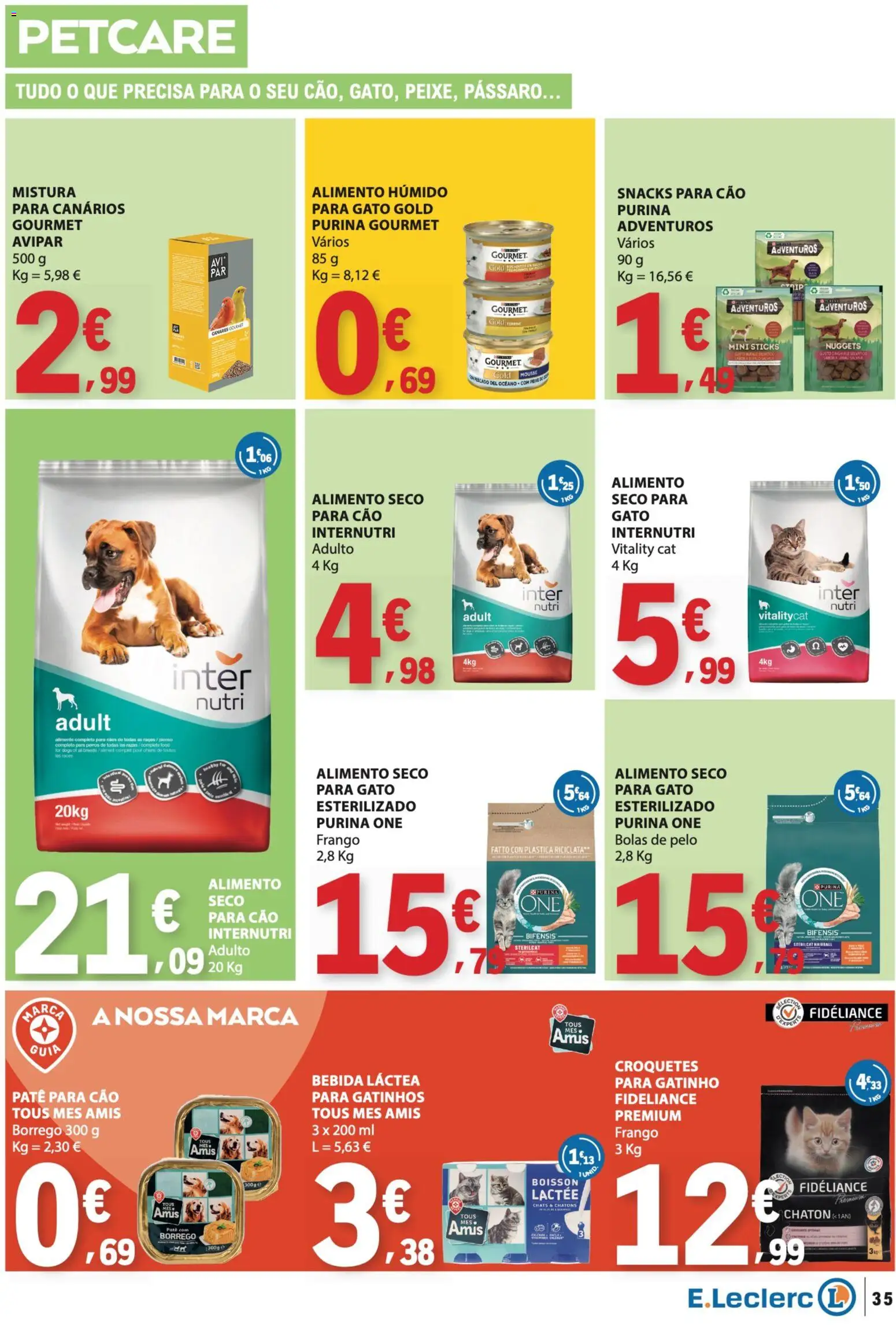 E.Leclerc folheto │ válido de 08/10/2026 | Página: 35 | Produtos: Frango, Snacks, Patê, Nuggets