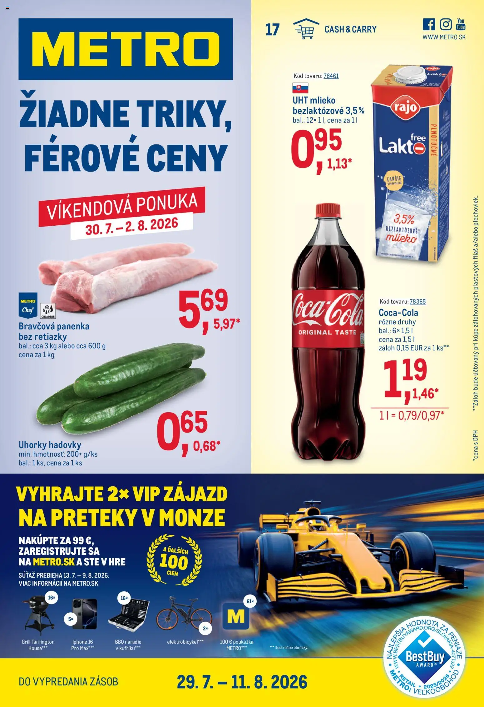 Nové Metro akcie – leták je platný od 29.07.2026 | Strana: 1 | Produkty: Elektrobicykel, Náradie, Bravčová panenka