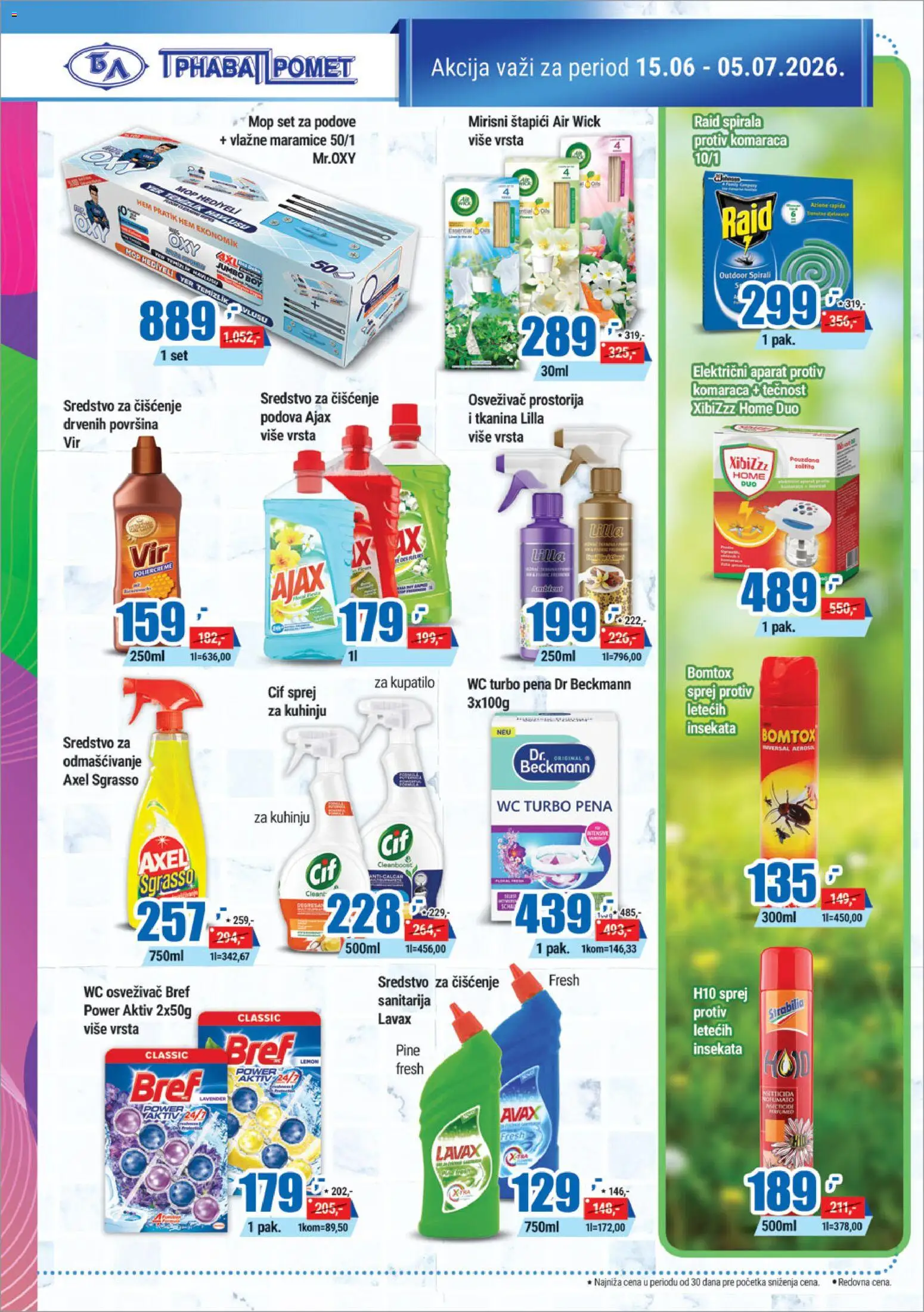Trnava Promet katalog - važi od 15.06.2026 | Strana: 26 | Proizvode: Bref, Wc, Kupatilo, Vlažne maramice