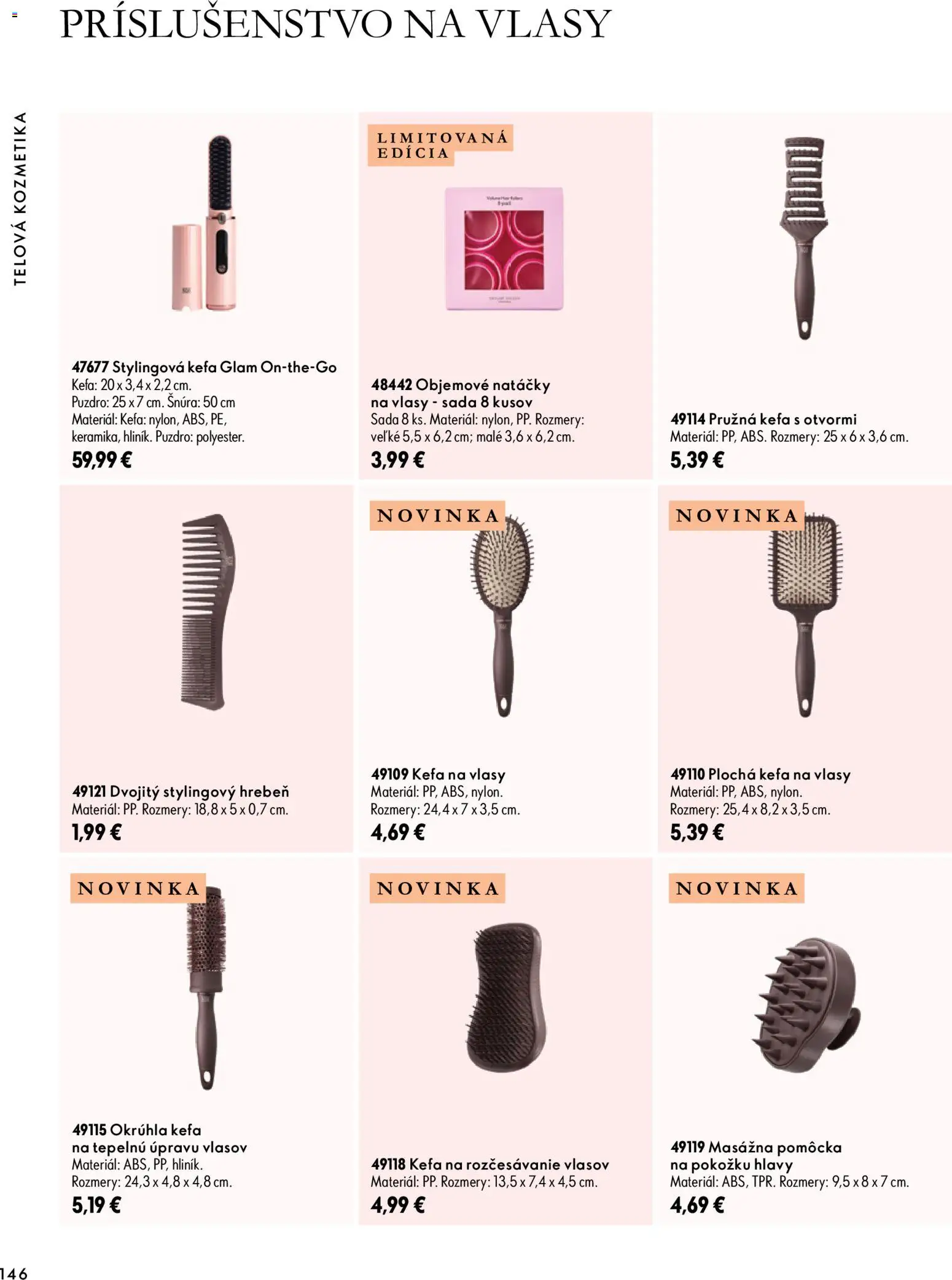 Nové Oriflame akcie – leták je platný od 30.09.2026 | Strana: 146 | Produkty: Hrebeň, Kefa, Puzdro