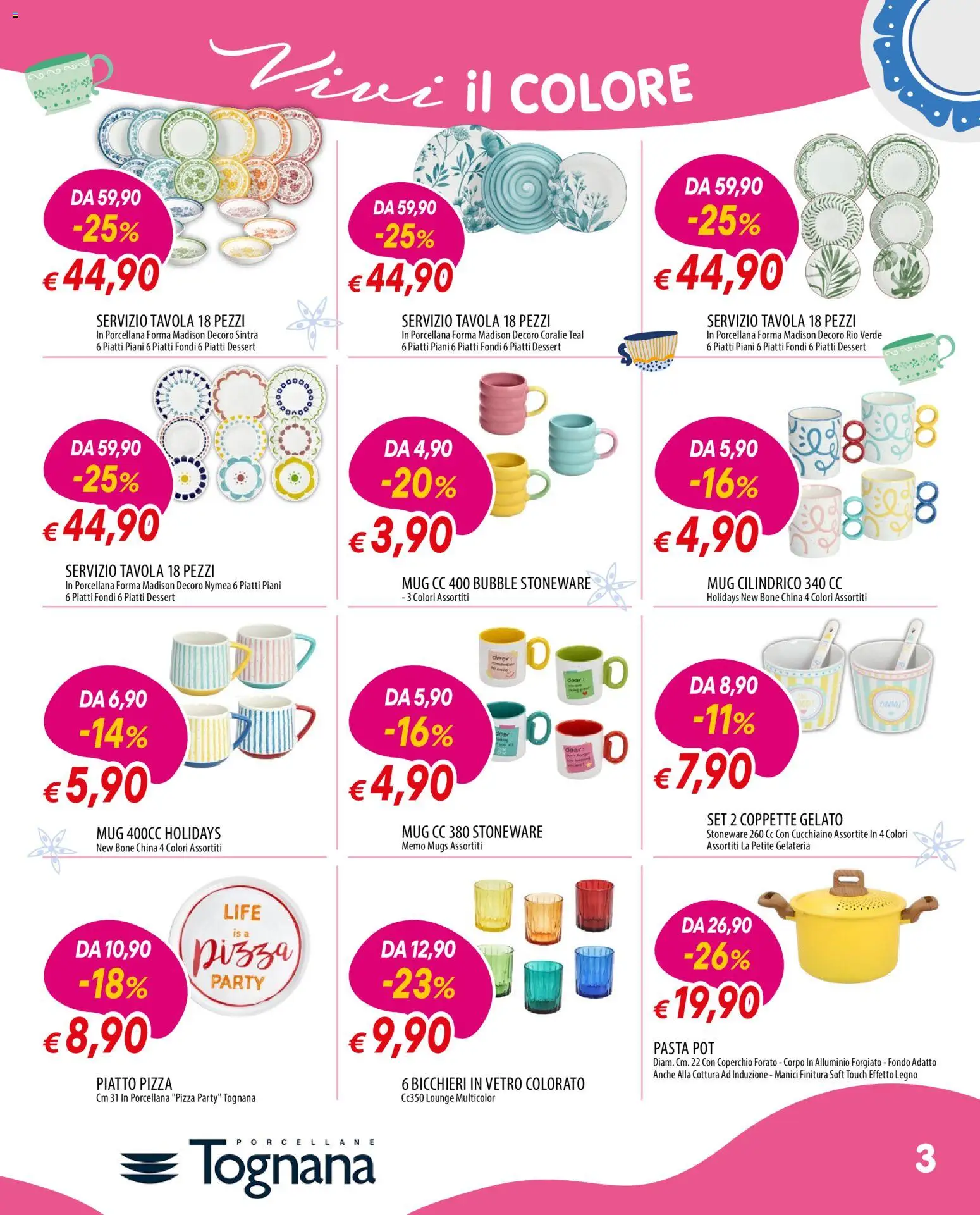 Volantino Galassia del 11.06.2026 | Pagina: 3 | Prodotti: Pizza, Pasta, Piatto, Alluminio