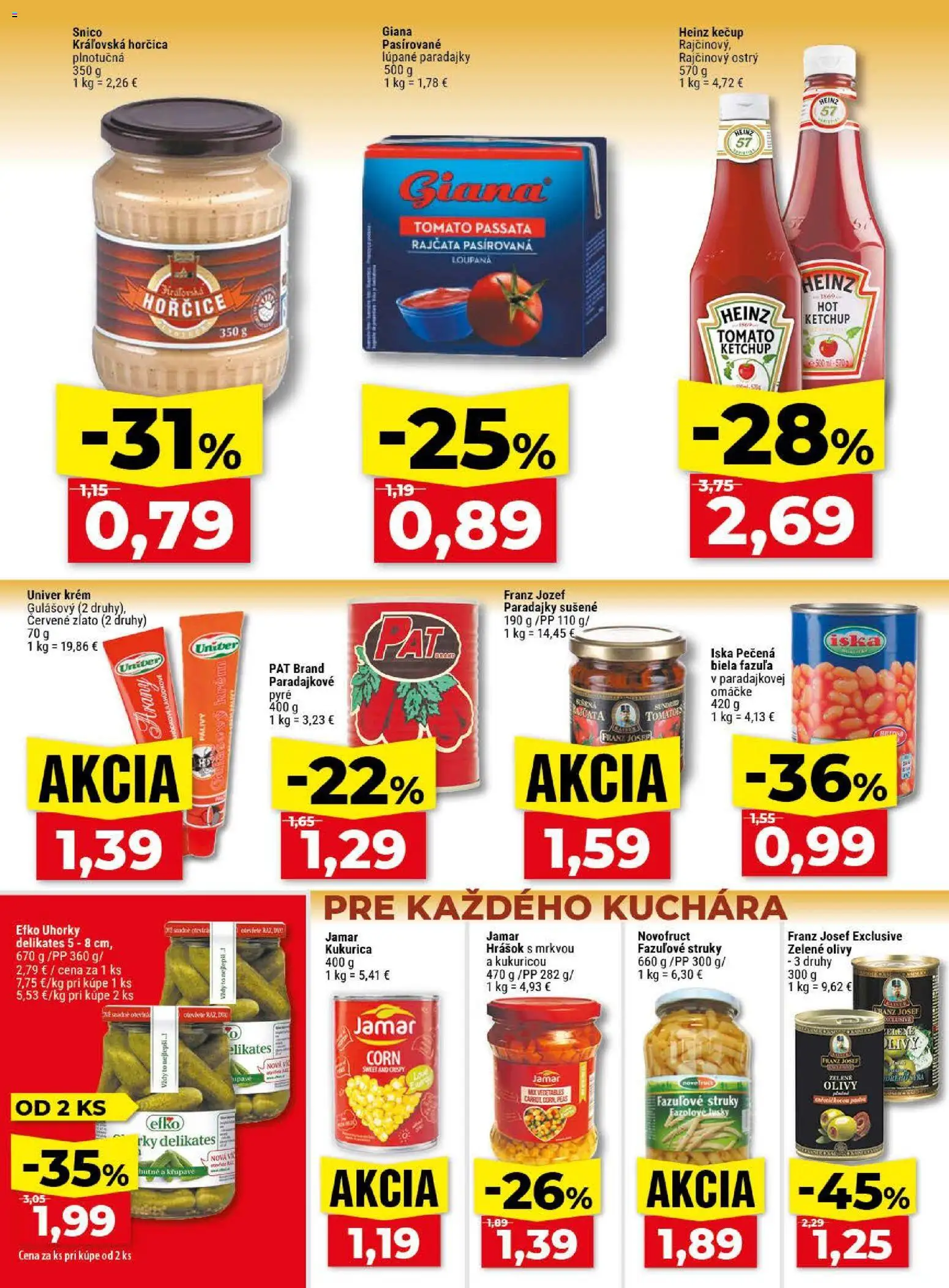 Nové Klas akcie – leták je platný od 04.05.2026 | Strana: 15 | Produkty: Paradajky, Kečup, Krém, Uhorky