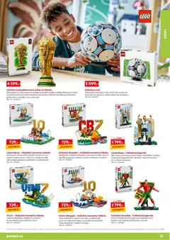 Náhled letáku Pompo katalog léto 2026 od 01.06.2026 | Strana: 11 | Produkty: LEGO, Fotbalový míč, Barvy