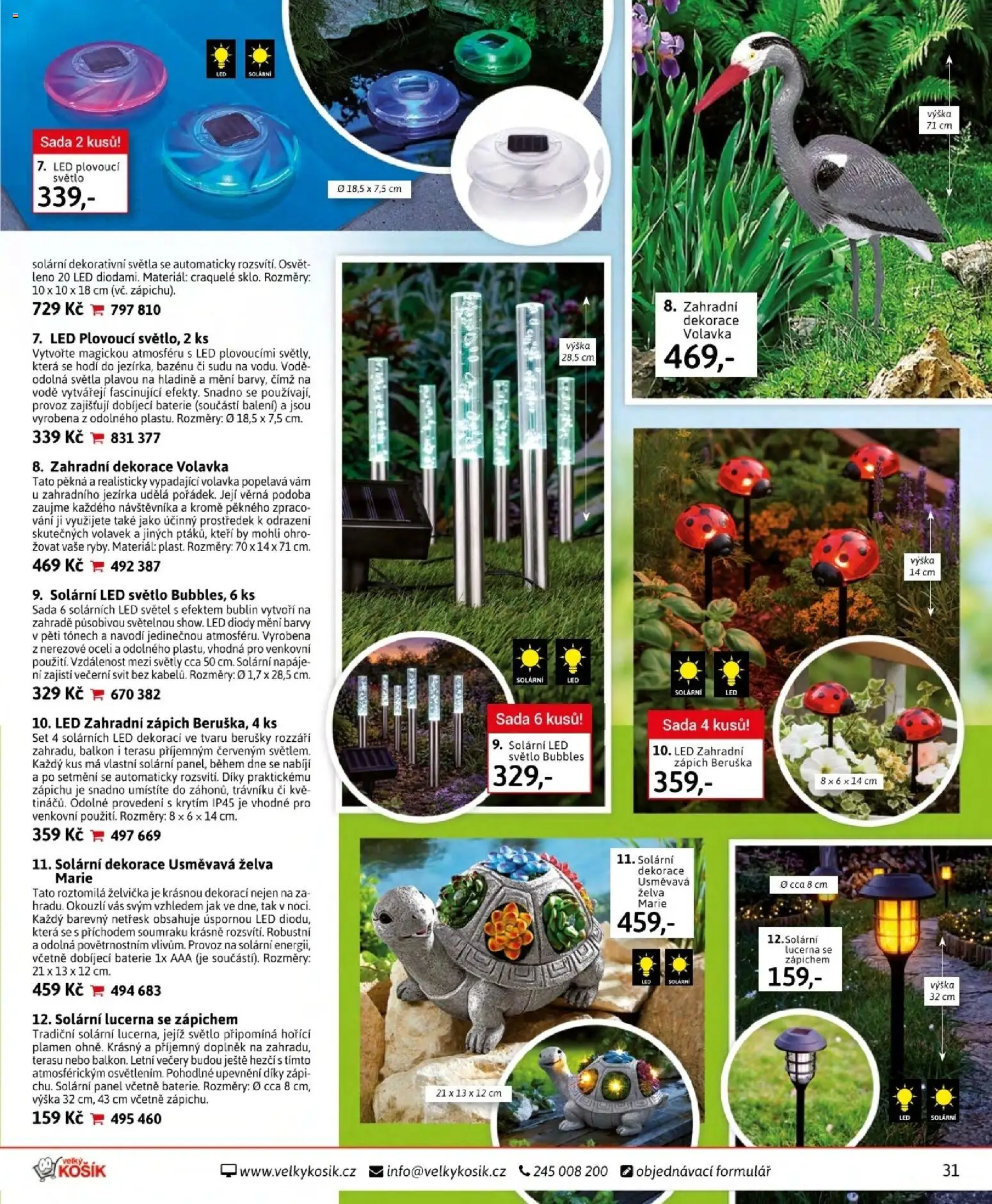 Velký Košík katalog květen 2026 od 01.05.2026 | Strana: 31 | Produkty: Zápich, Lucerna, Baterie, LED