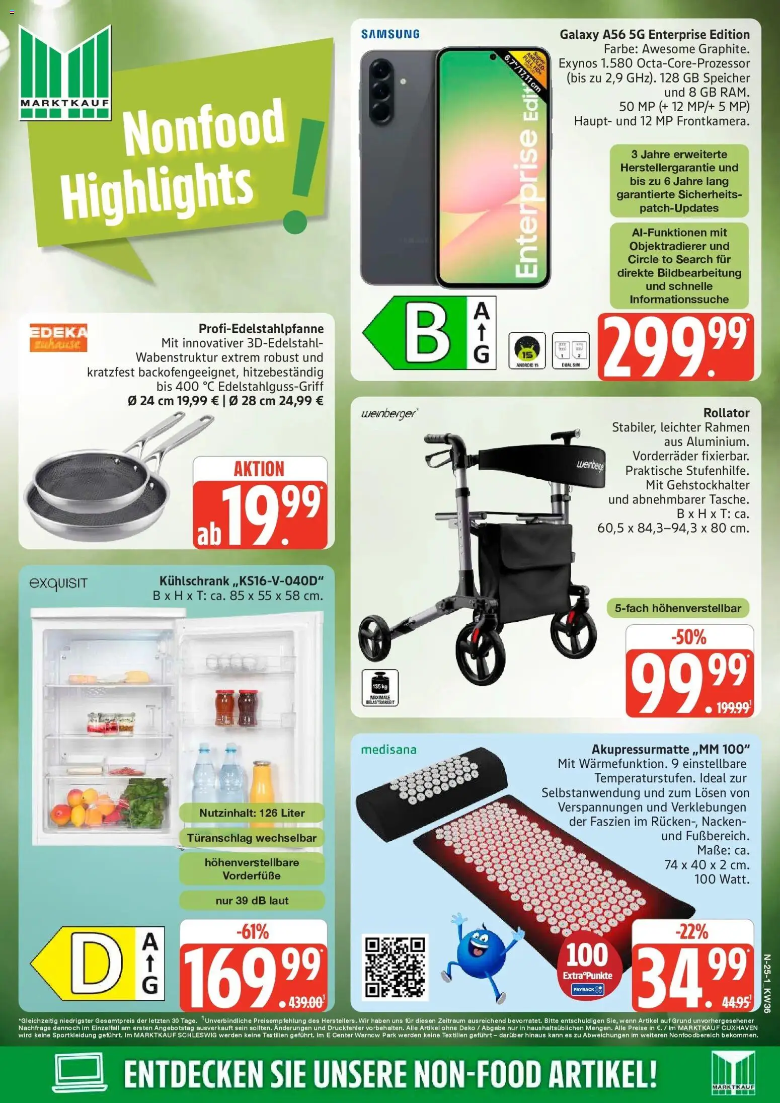 Marktkauf Prospekt Buxtehude (ab 31.08.2026) » Angebote online | Seite: 25 | Produkte: Kühlschrank, Samsung