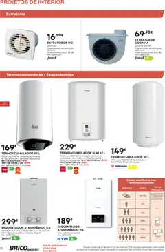 Pré-visualização BricoMarché F06 - Folheto Catálogo Projetos de Interior válido de 23.04.2026 | Página: 20 | Produtos: Agua, Pilhas