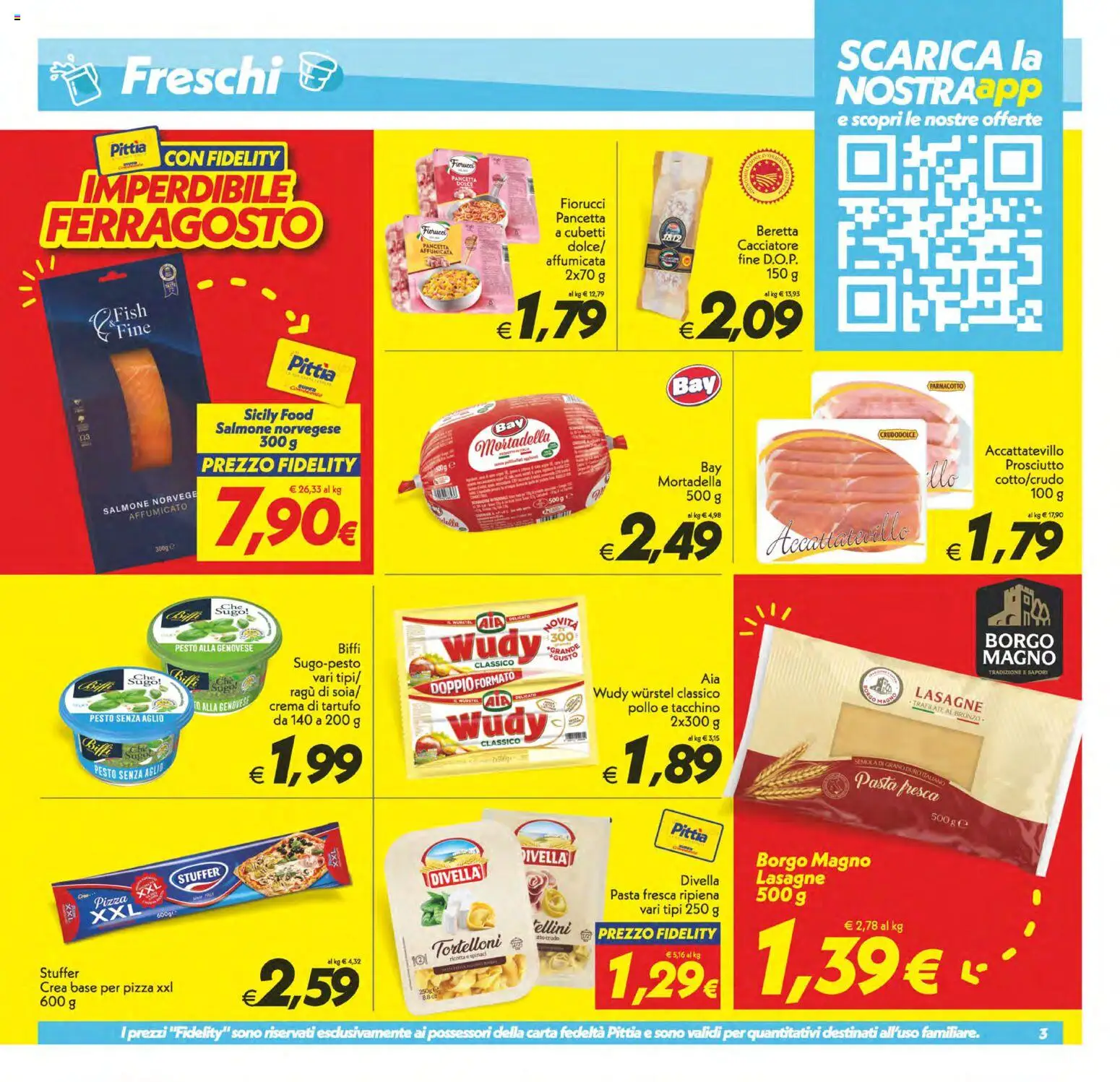 Volantino SuperConveniente del 11/08/2026 | Pagina: 3 | Prodotti: Crema, Wurstel, Mortadella, Lasagne