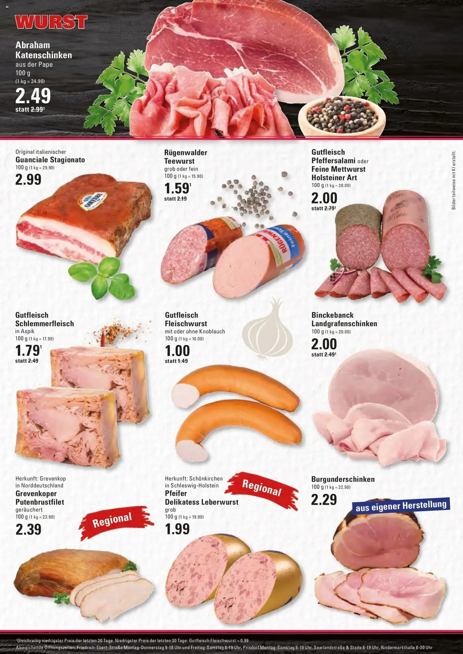 Edeka Prospekt Hamburg (ab 24.08.2026) » Angebote Online | Seite: 5 | Produkte: Bilder, Wurst, Knoblauch, Uhr