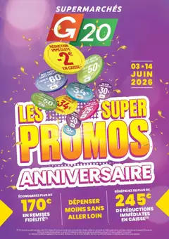 G20 Supermarchés - Prévisualisation de G20 Supermarchés catalogue valide à partir de 03.06.2026
