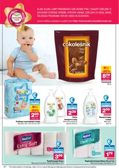 Mercator katalog akcije – veljaven od 18.06.2026 | Stran: 30 | Izdelki: Toaletni papir, Papirnate brisače, Čokolešnik, Sampon