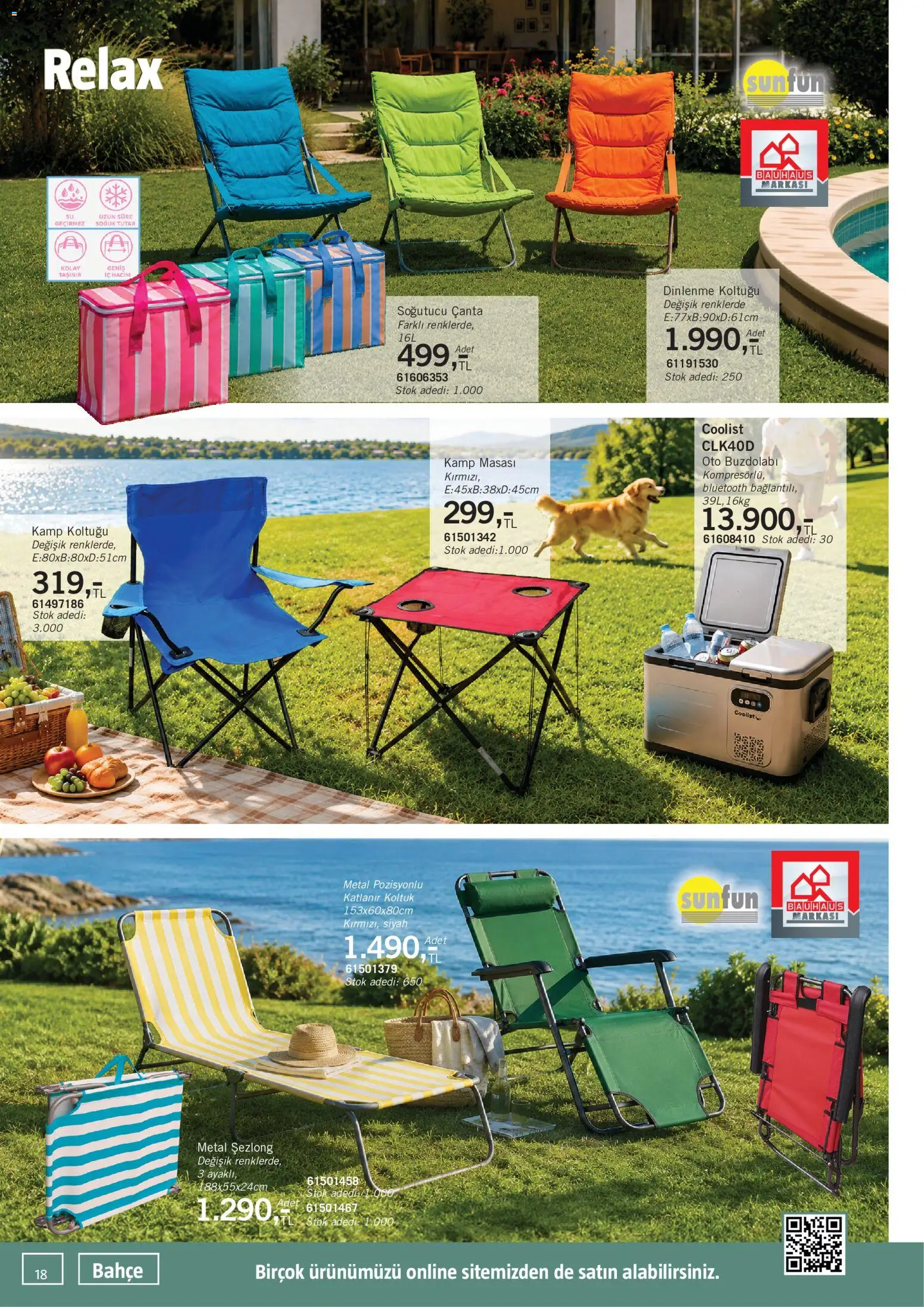 Bauhaus Katalog - 13.06.2026 tarihinden itibaren geçerlidir | Sayfa: 18 | Ürünler: Koltuk, Çanta, Buzdolabı