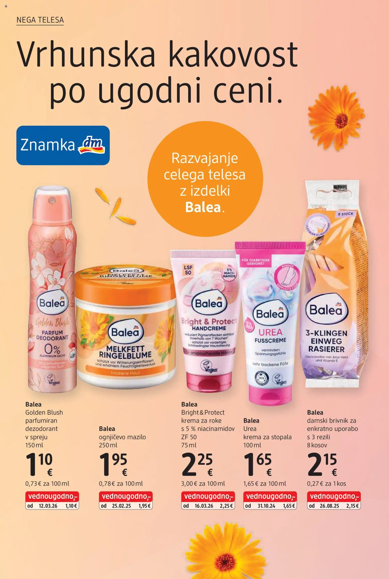 Novi DM Drogerie Markt katalog ponudbe – veljaven od 01.09.2026 | Stran: 6 | Izdelki: Aloe Vera, Kos, Parfum, Krema