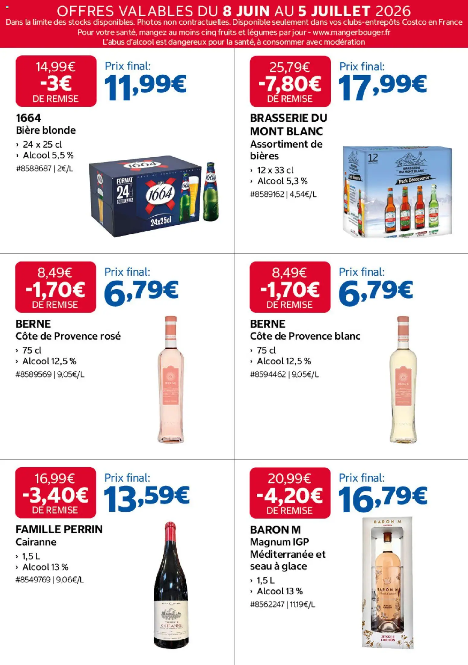 {H1} | Page: 19 | Produits: Alcool, Bière blonde, Bière