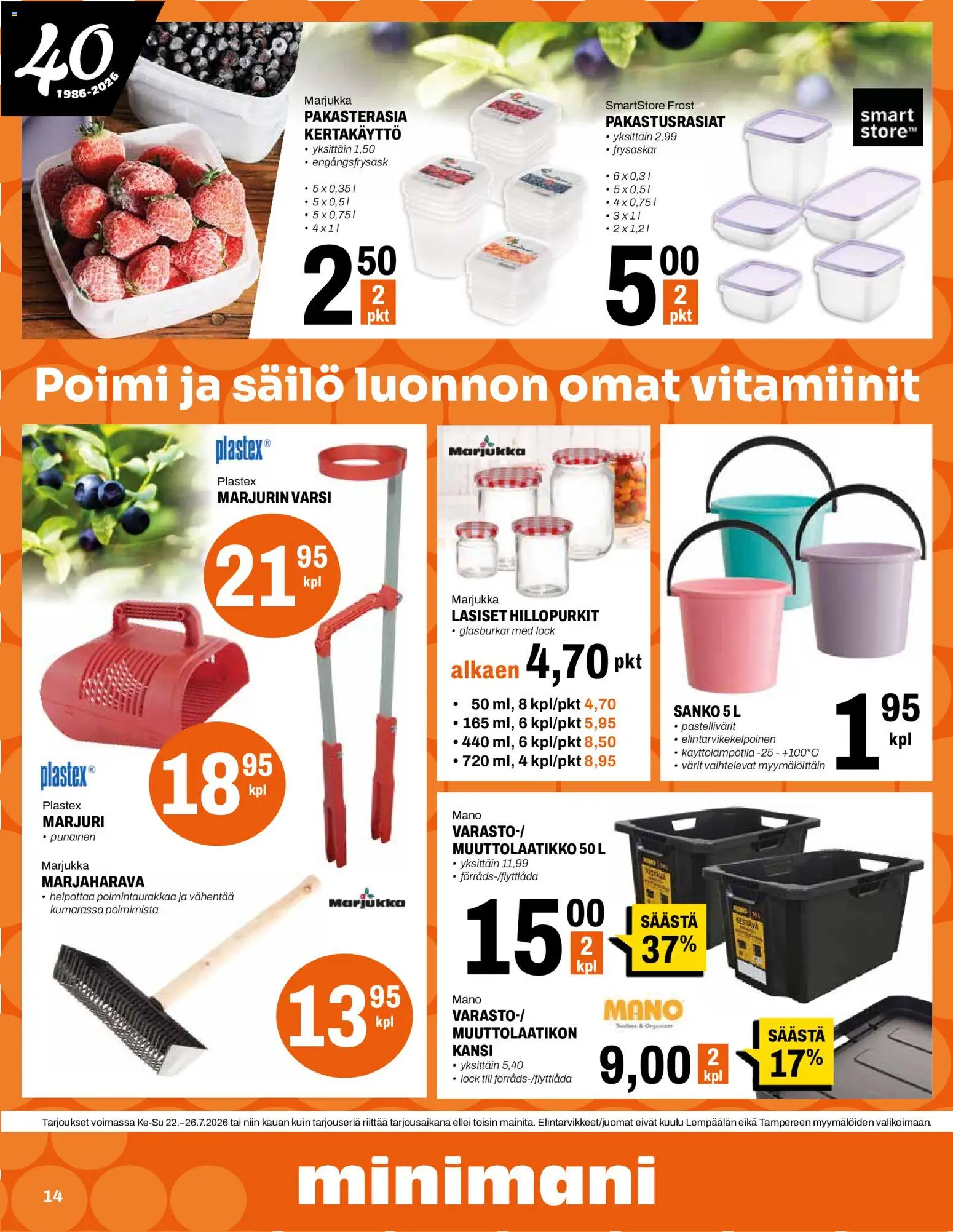 Minimani tarjoukset – voimassa 22/07/2026 alkaen | Sivu: 14