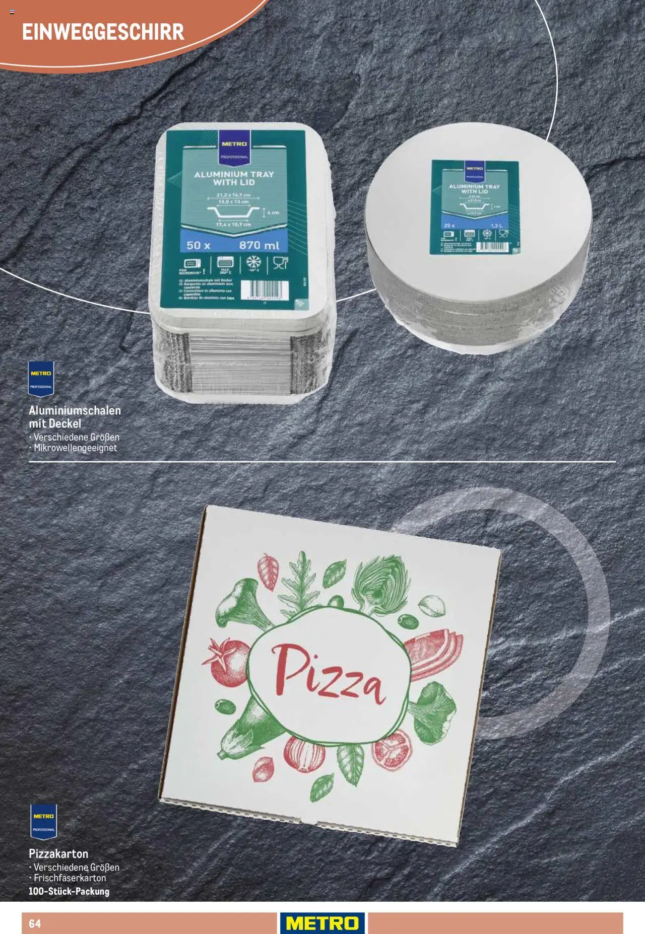 Metro Non Food Sortiment – gültig ab 01.10.2025 | Seite: 64 | Produkte: Pizza