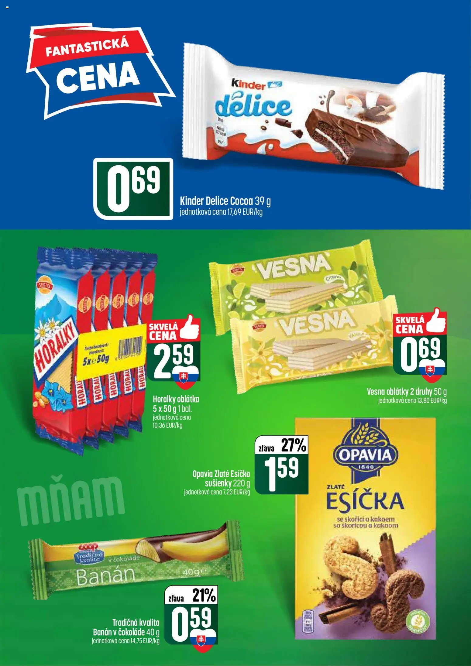 Nové COOP Jednota akcie – leták je platný od 04.06.2026 | Strana: 42 | Produkty: Kinder, Horálky