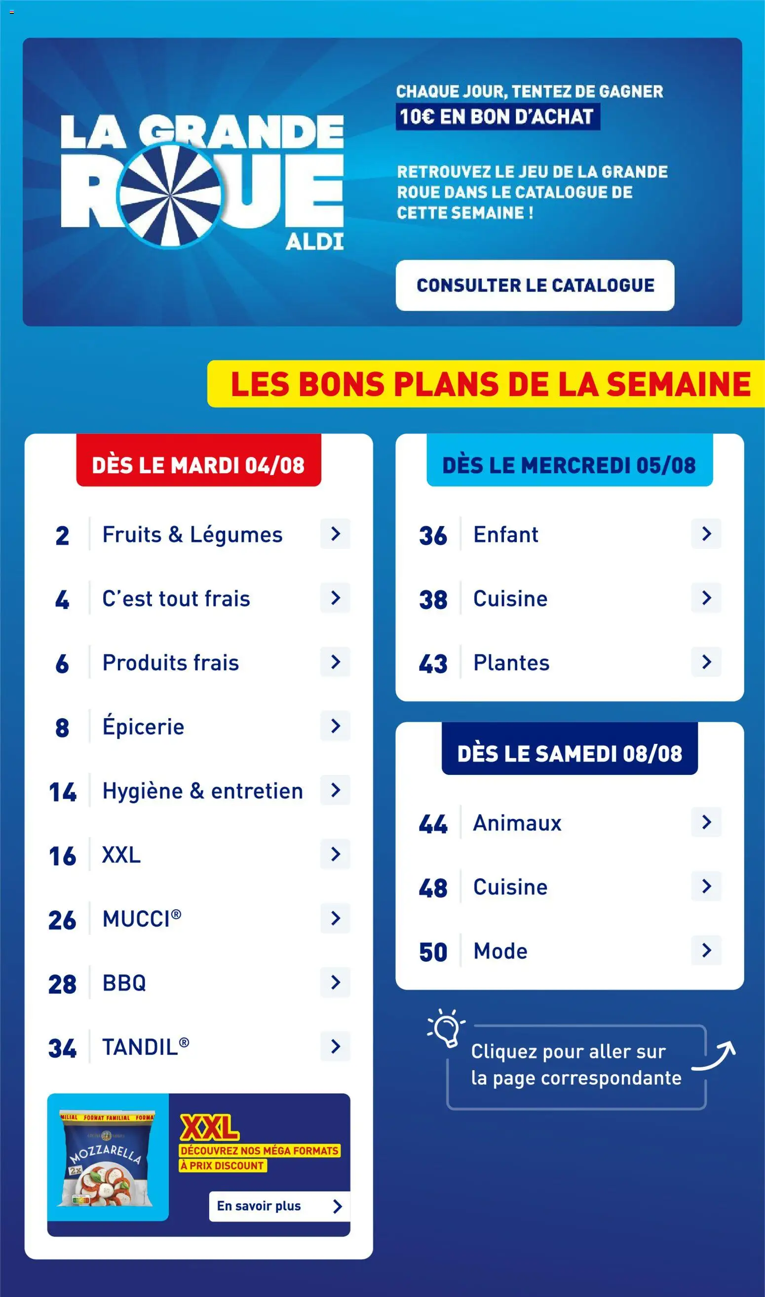 {H1} | Page: 3 | Produits: Plantes, Mozzarella, Fruits, Hygiène