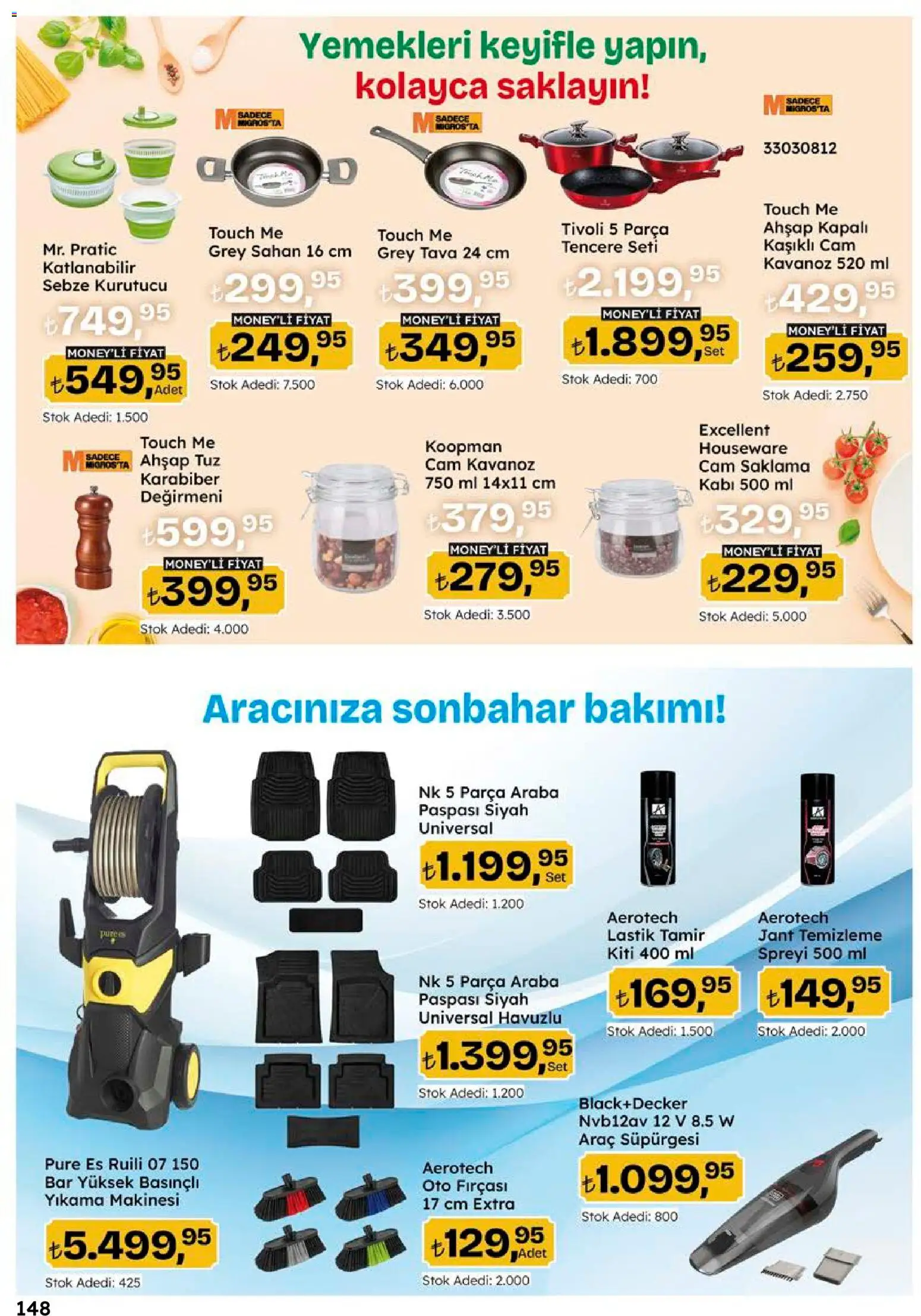 Migros Katalog - 5M Migroskop Dijital - 10 Eylül 2026 tarihinden itibaren geçerlidir | Sayfa: 148 | Ürünler: Tencere seti, Karabiber, Sebze, Kurutucu