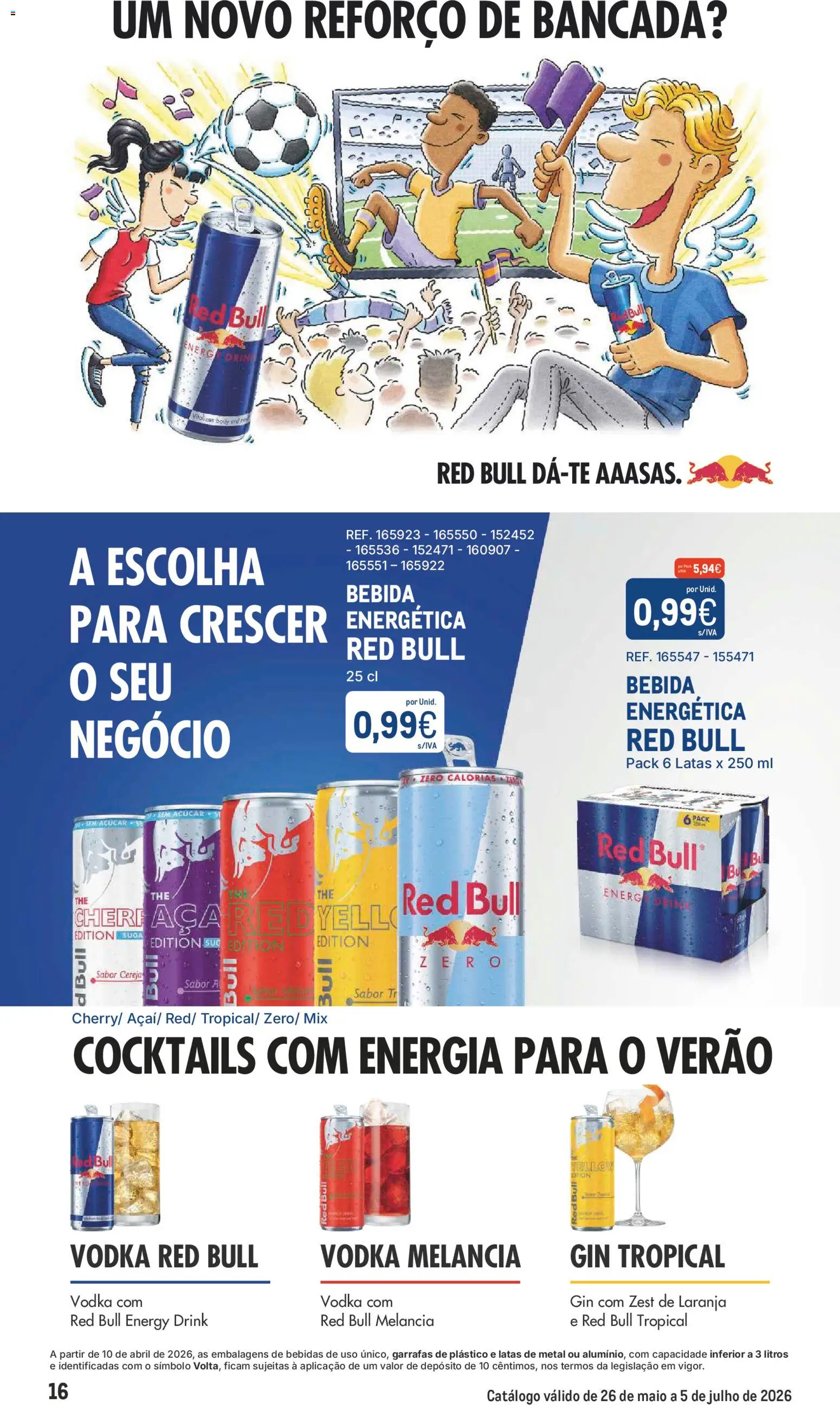 Makro Os Convocados │ válido de 26.05.2026 | Página: 16 | Produtos: Pó, Cereja, Gin, Cocktails