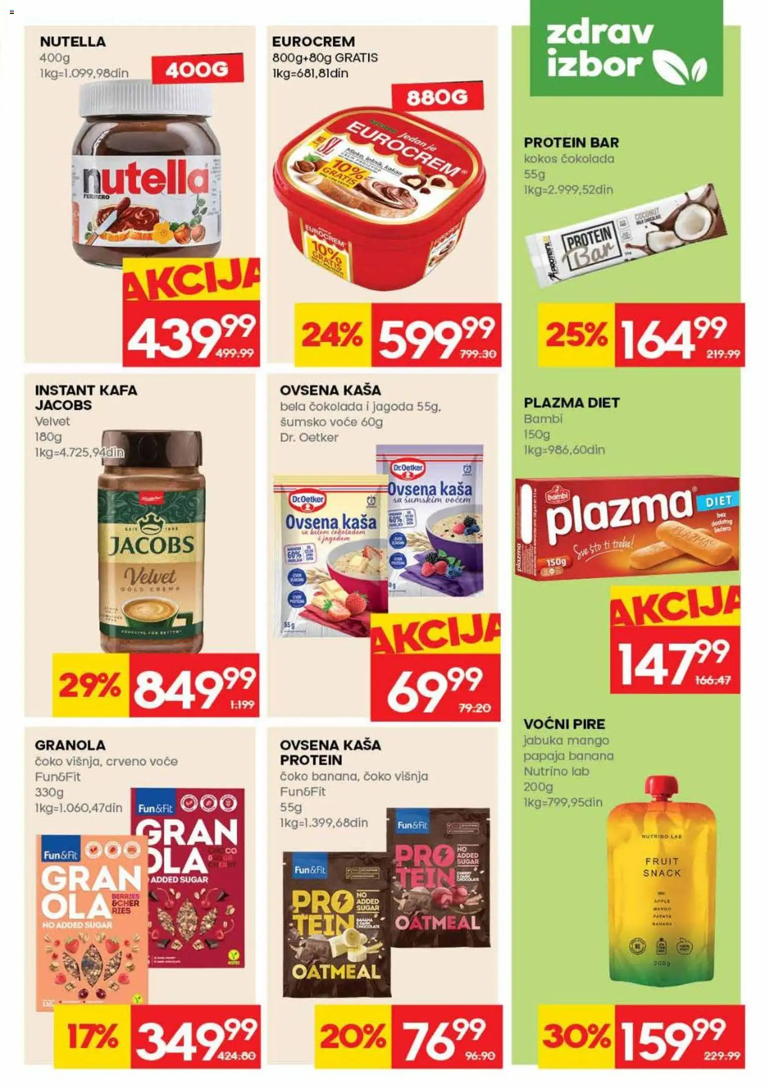 Idea katalog - važi od 16.04.2026 | Strana: 15 | Proizvode: Eurocrem, Dr. Oetker, Protein bar, Nutella